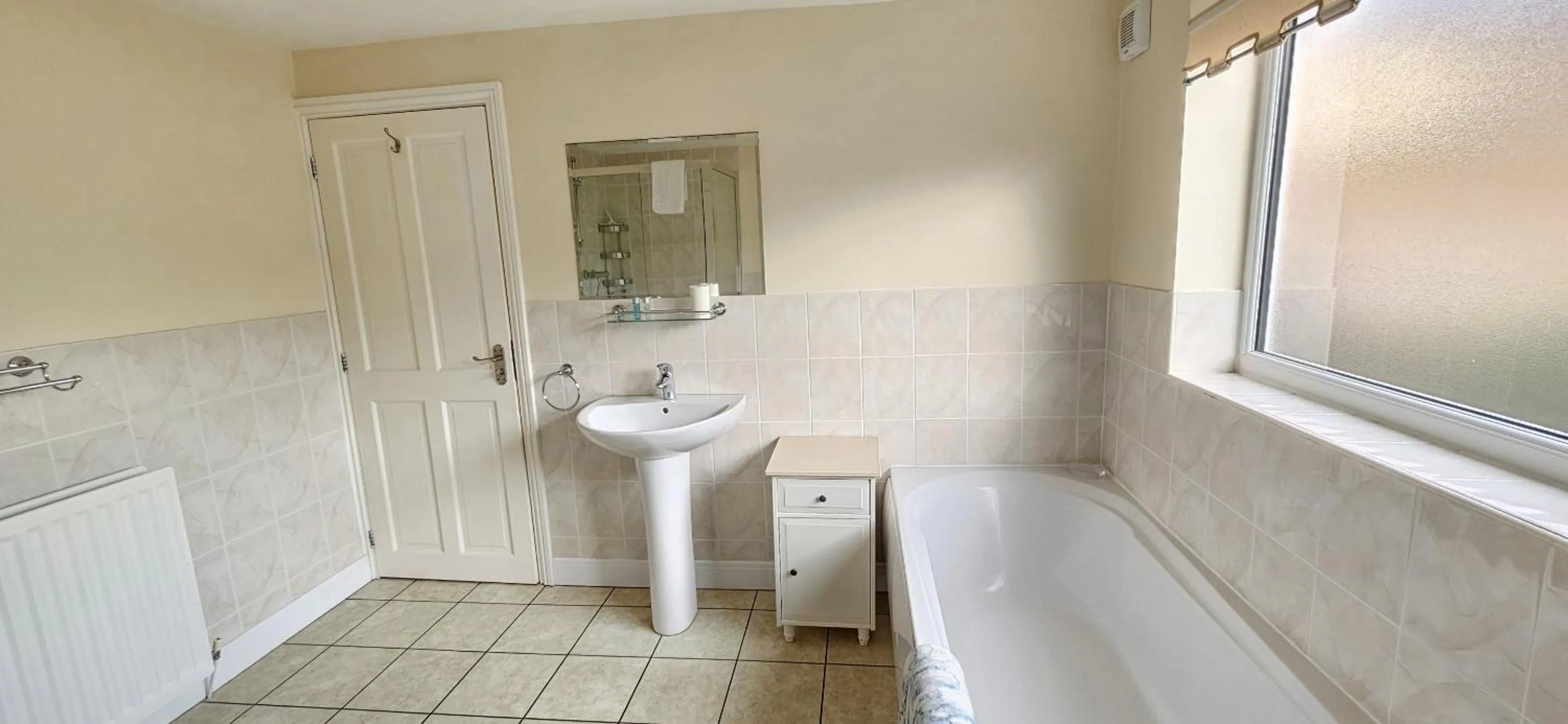 Bathroom in Saltburn Holidays Bluebell Cottage