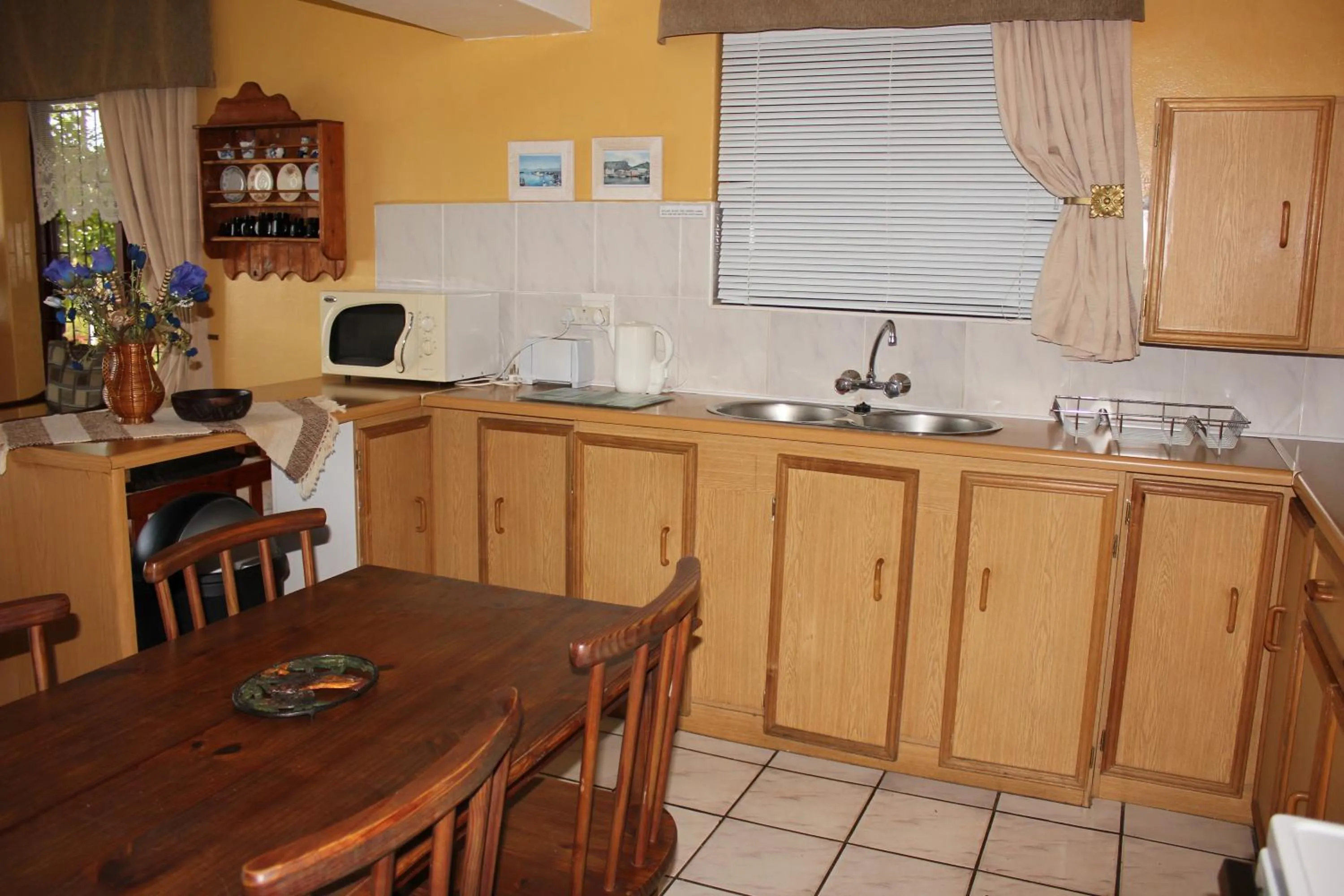 Kitchen or kitchenette in Amzee Bokmakierie Guest House
