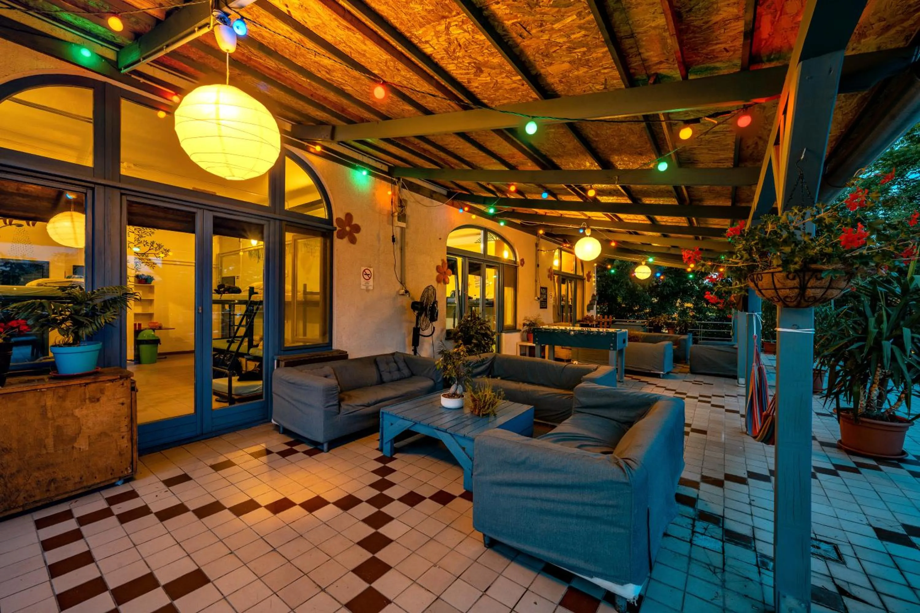 Balcony/Terrace in Island Hostel Budapest