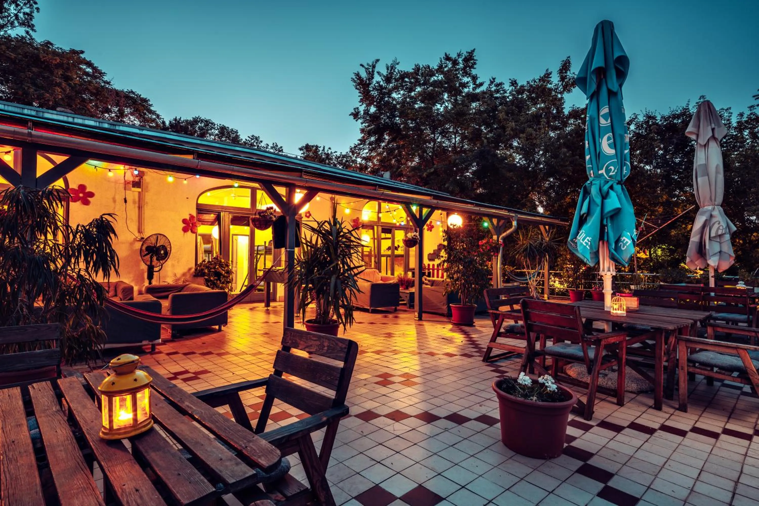 Balcony/Terrace in Island Hostel Budapest