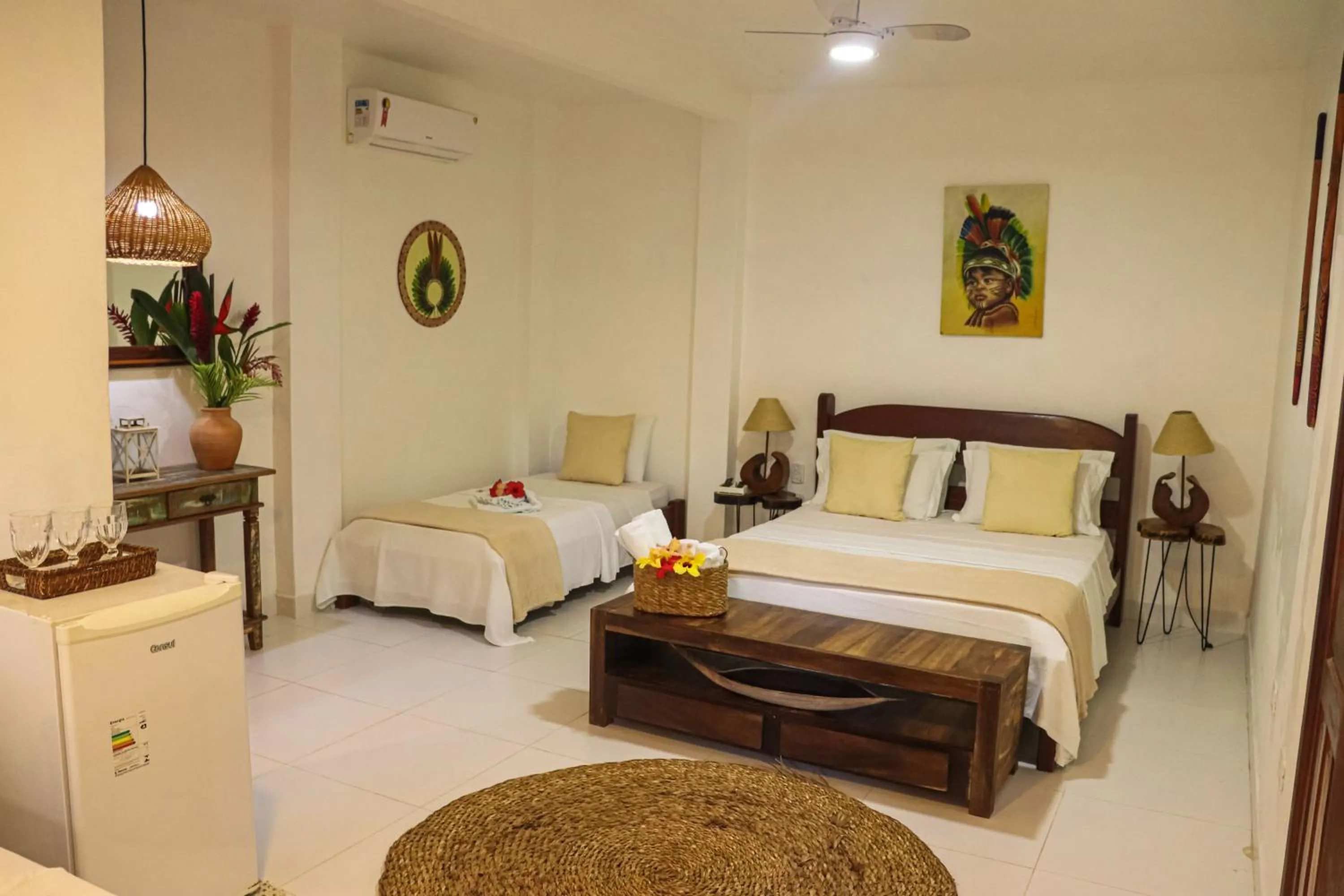 Bed in Pousada Campestre