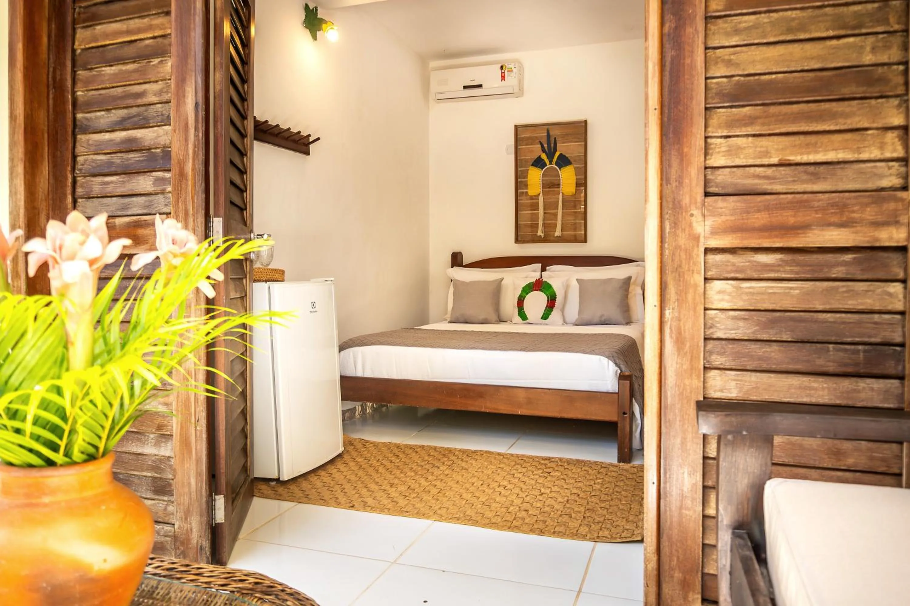 Bed in Pousada Campestre