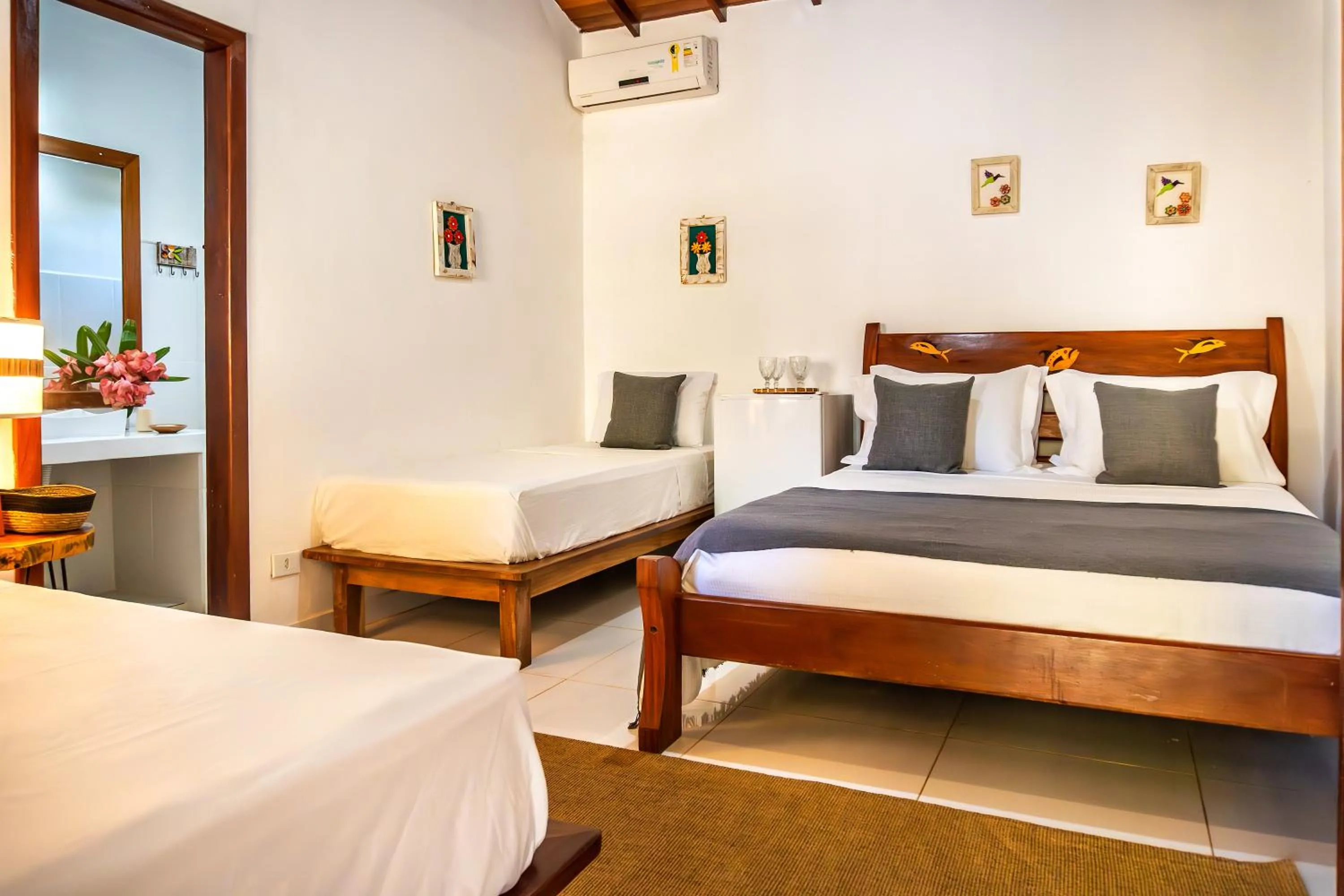 Bed in Pousada Campestre