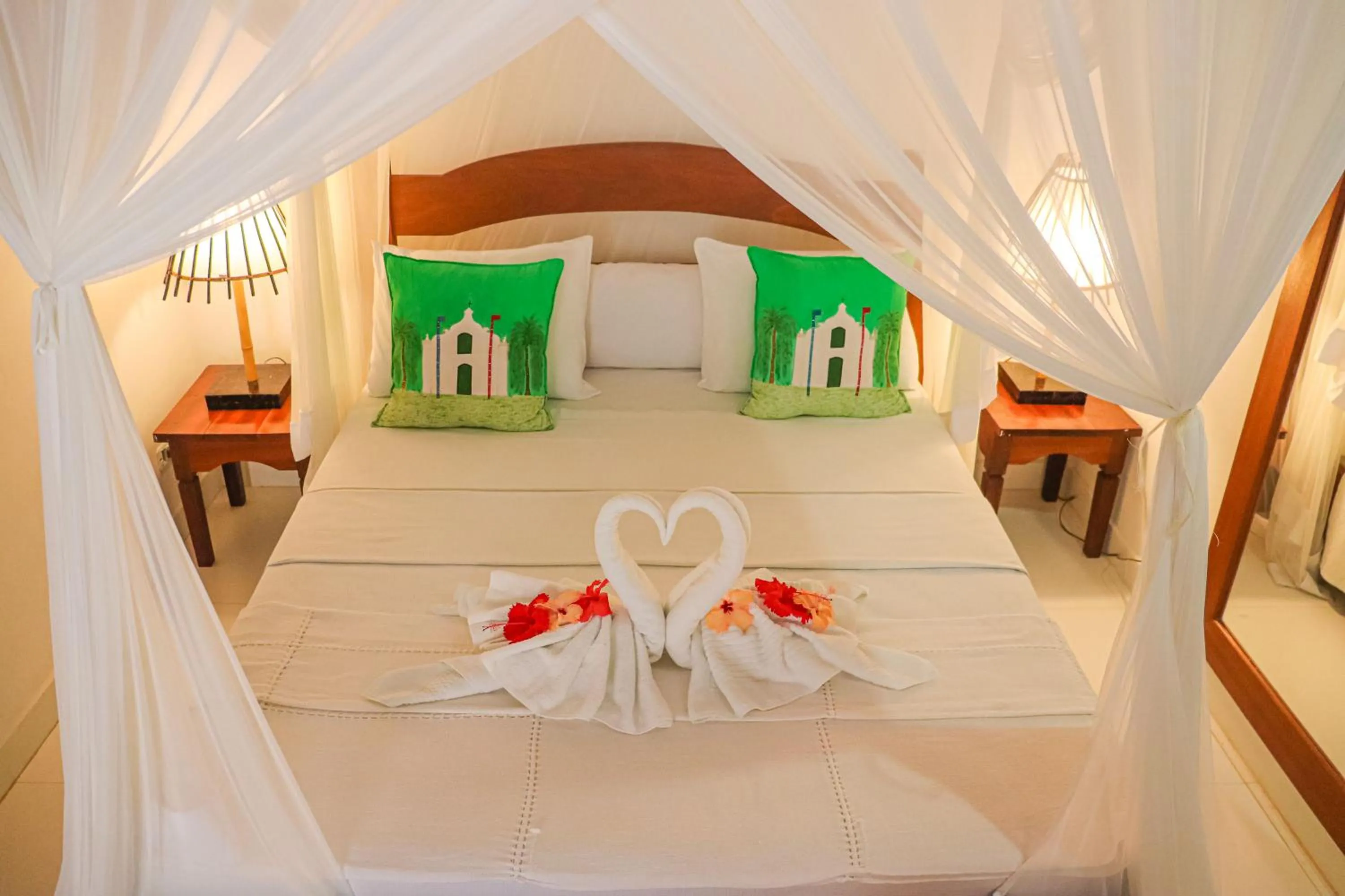 Bed in Pousada Campestre