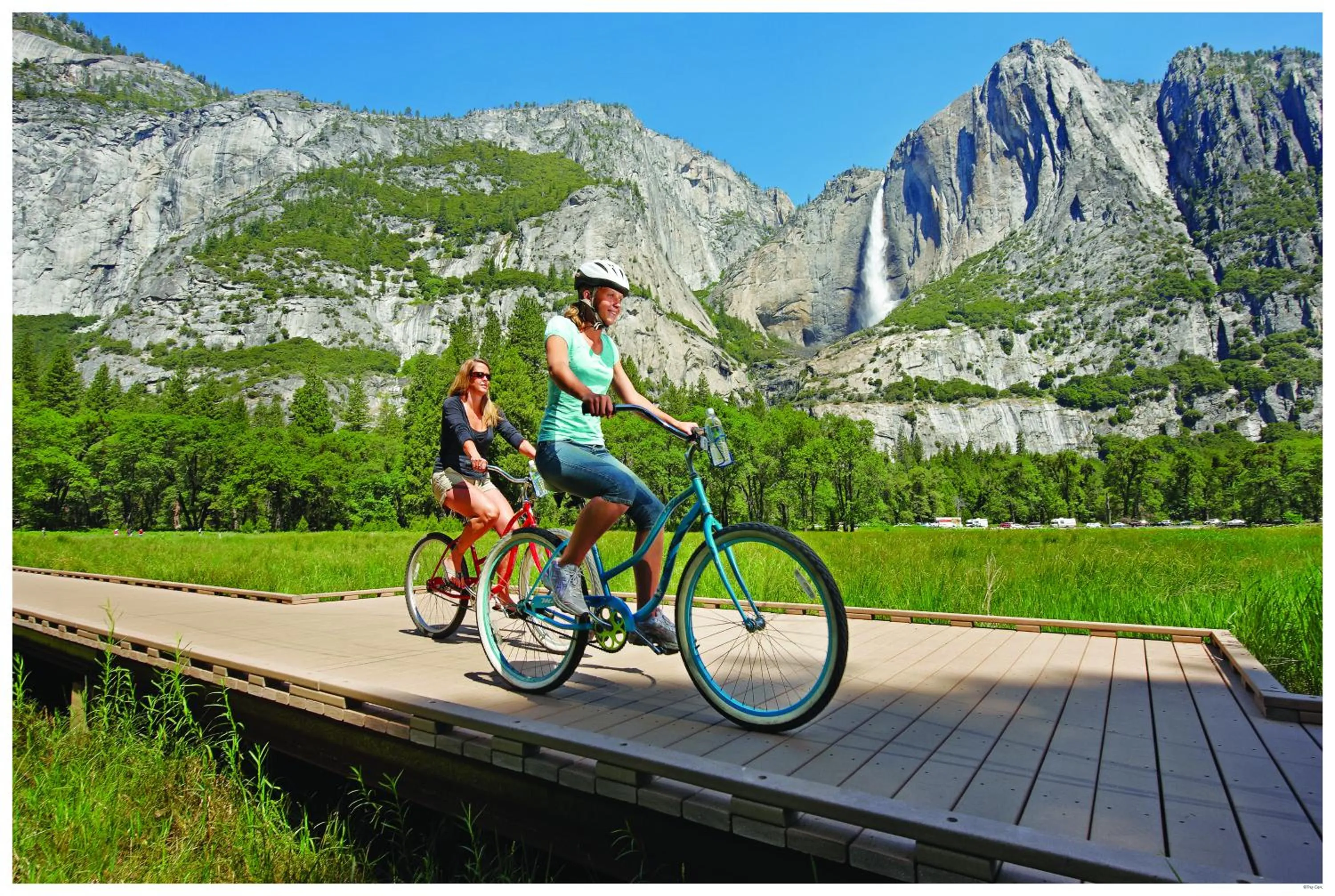 Cycling in Yosemite Valley Lodge