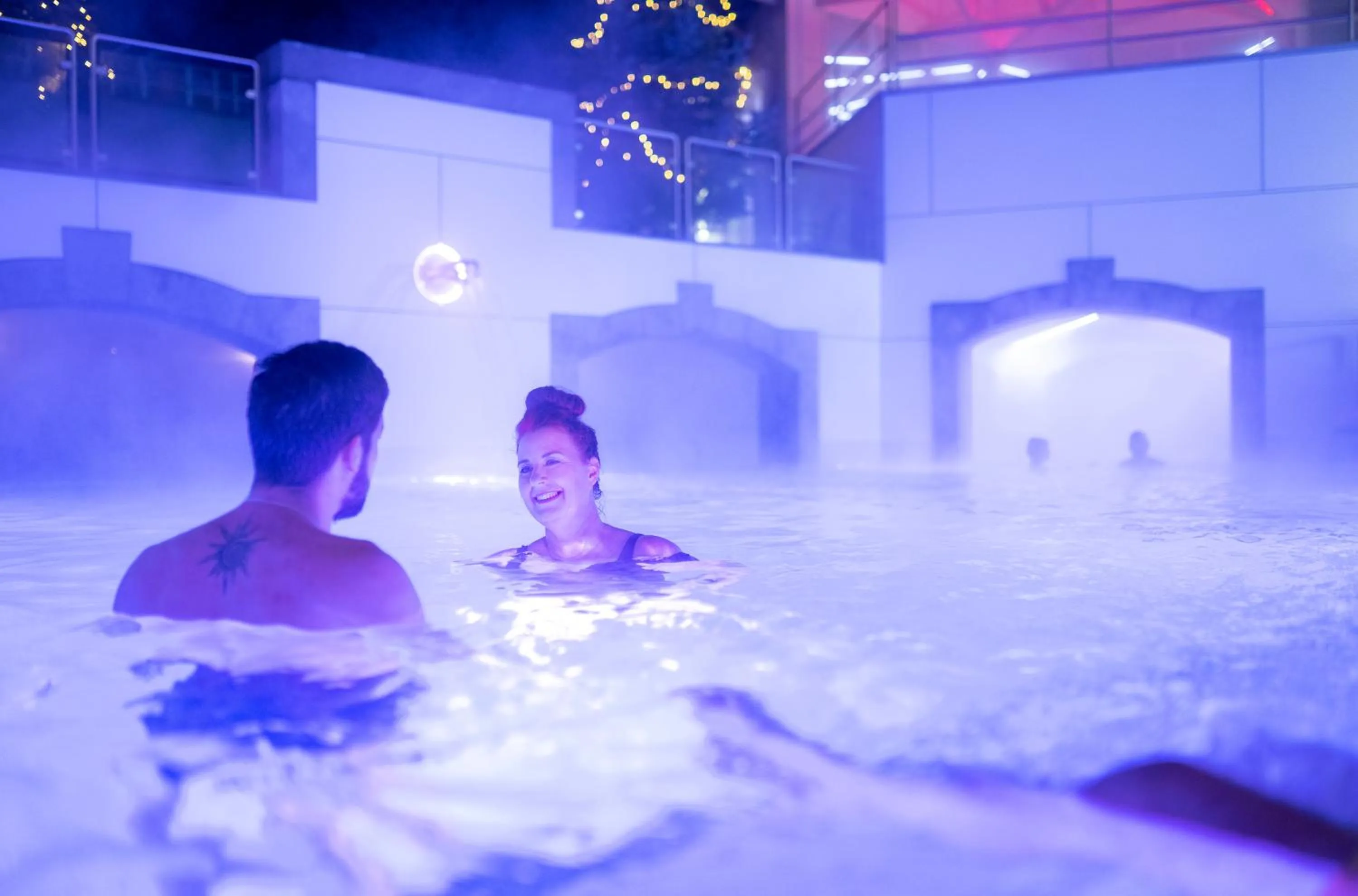 Hot Spring Bath in Aqua Blu Hotel