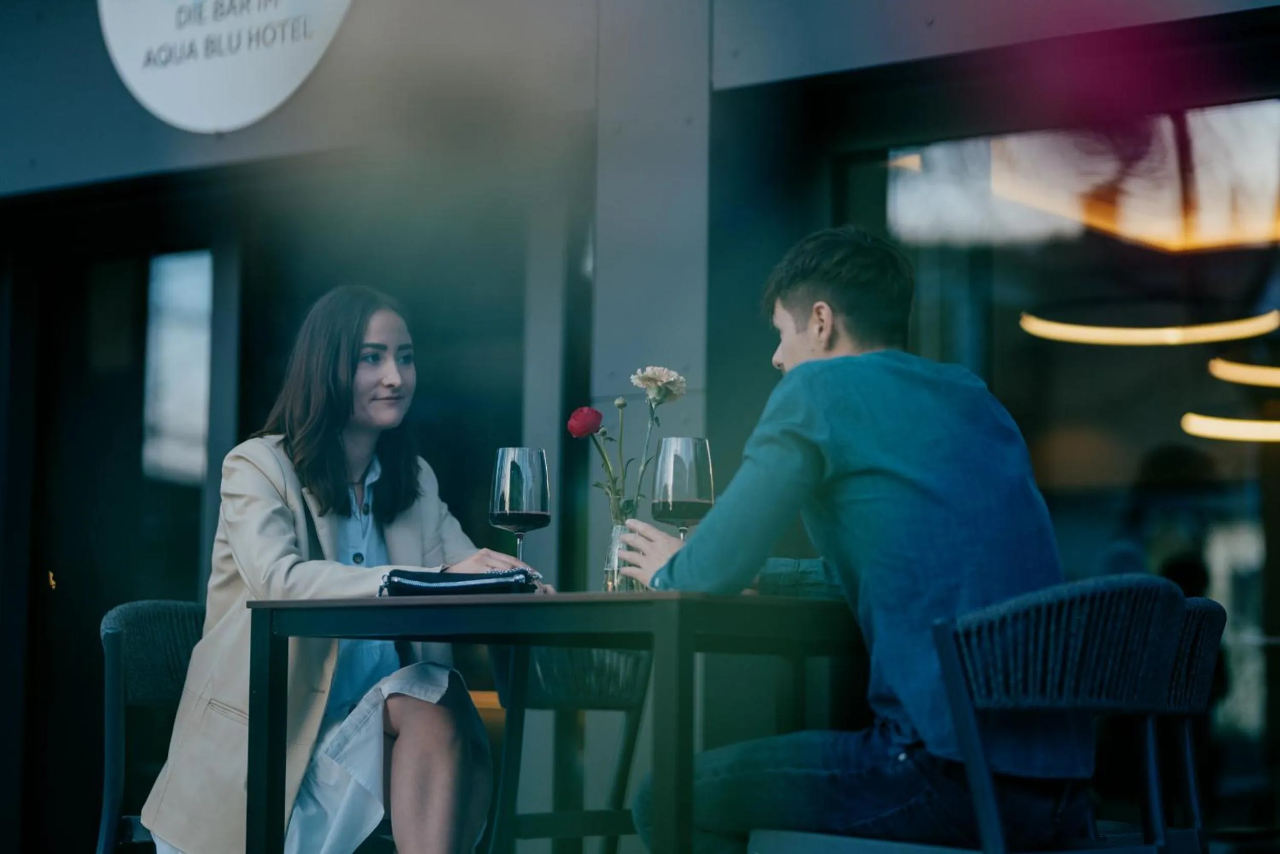 People in Aqua Blu Hotel