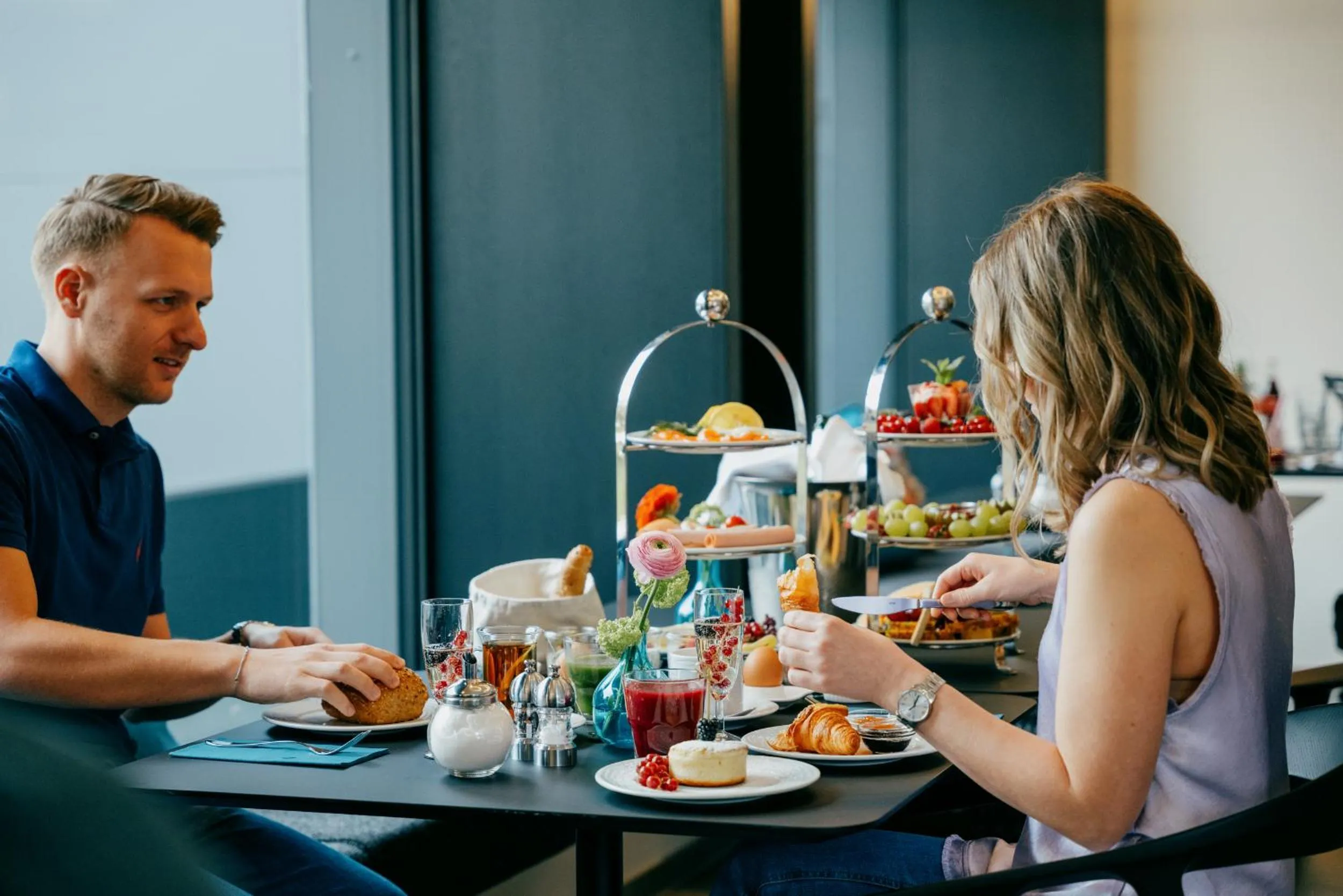 Food and drinks in Aqua Blu Hotel