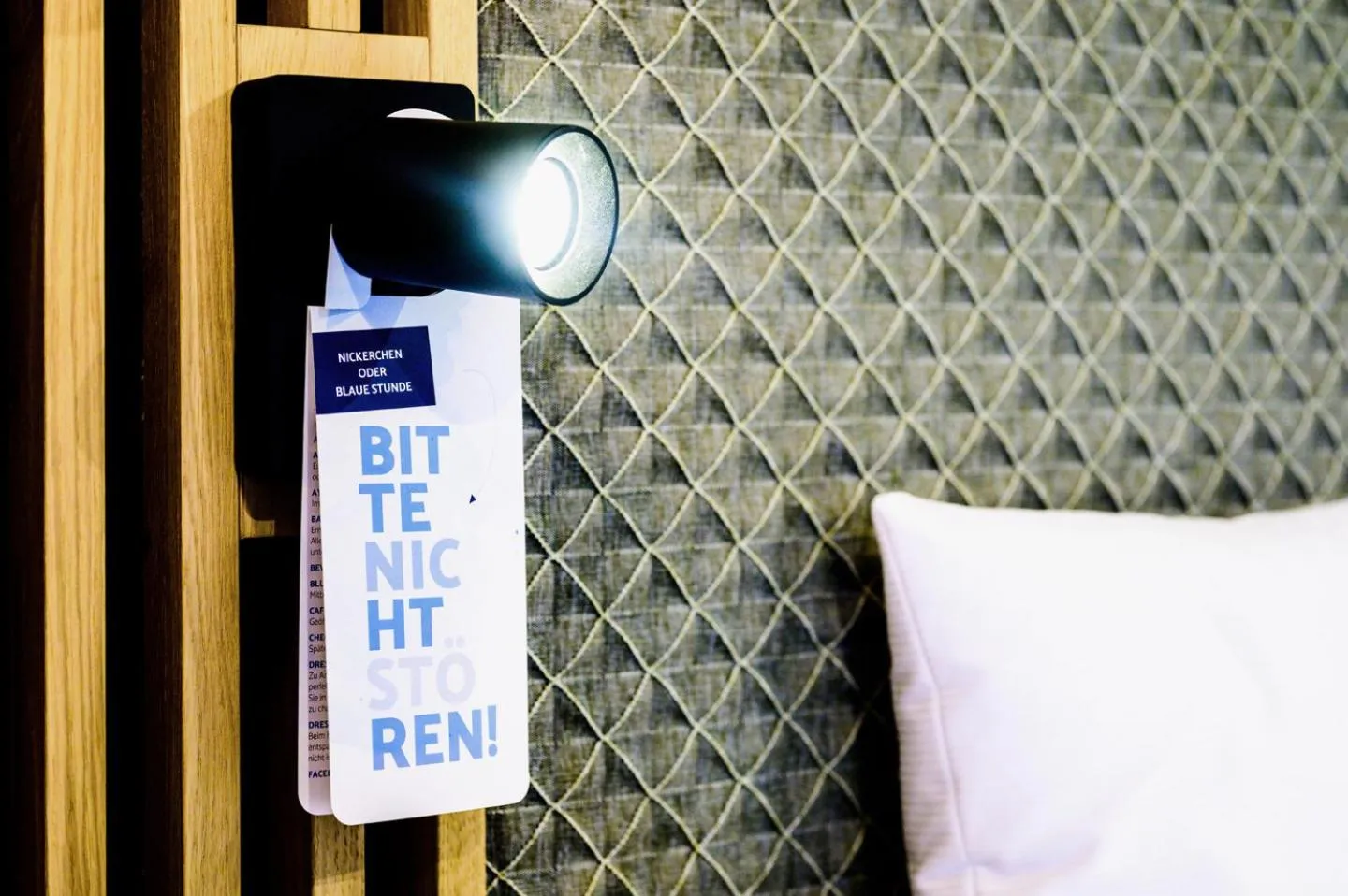 Bed in Aqua Blu Hotel