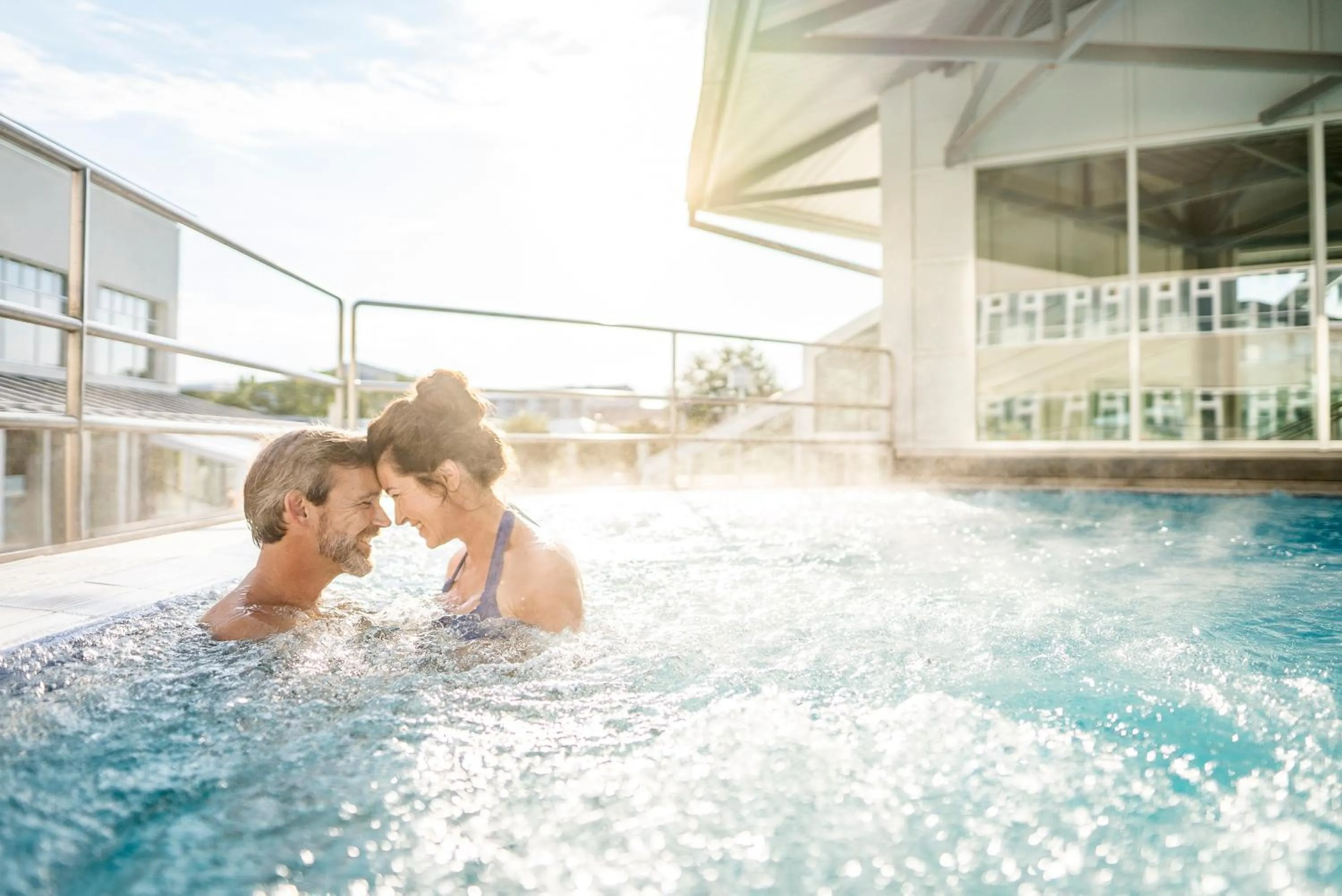 Hot Spring Bath in Aqua Blu Hotel