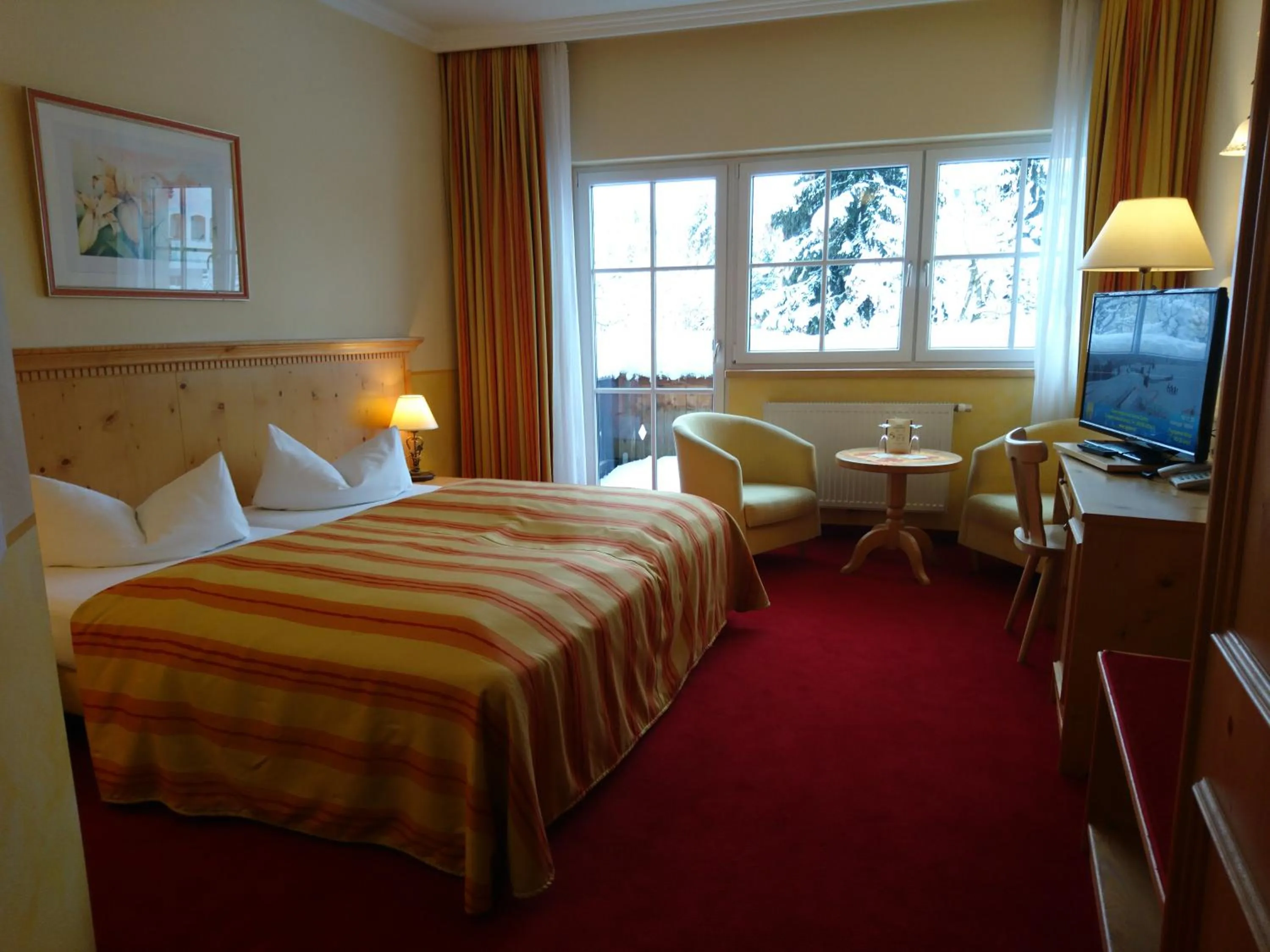 Bed in Hotel Sportalm