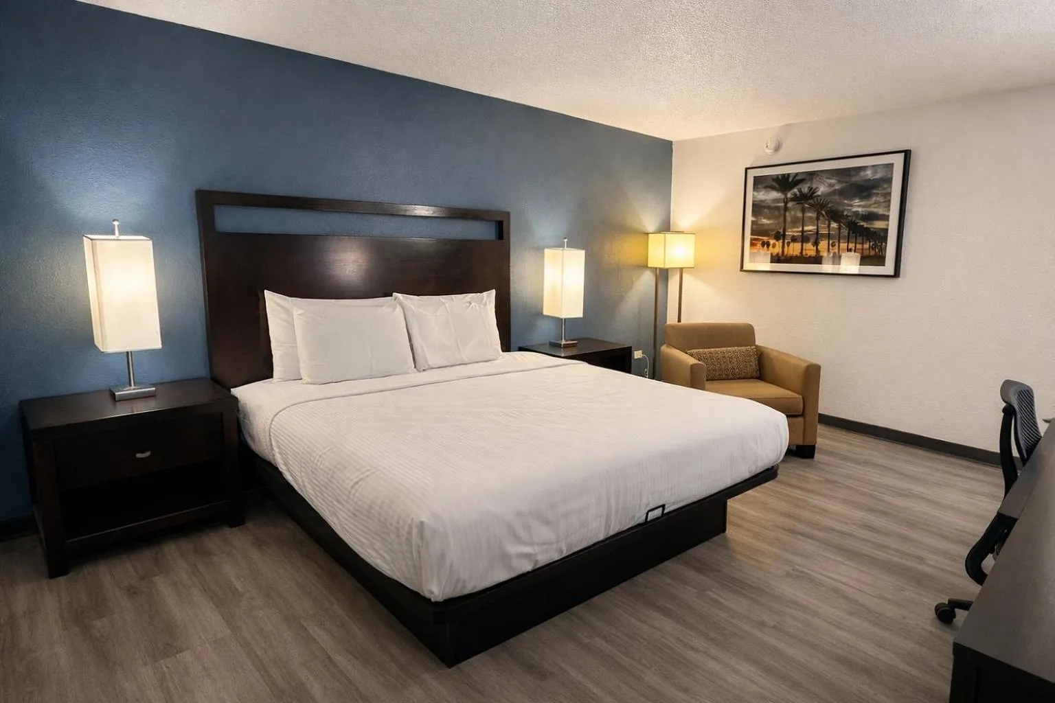 Bed in Express Inn & Suites