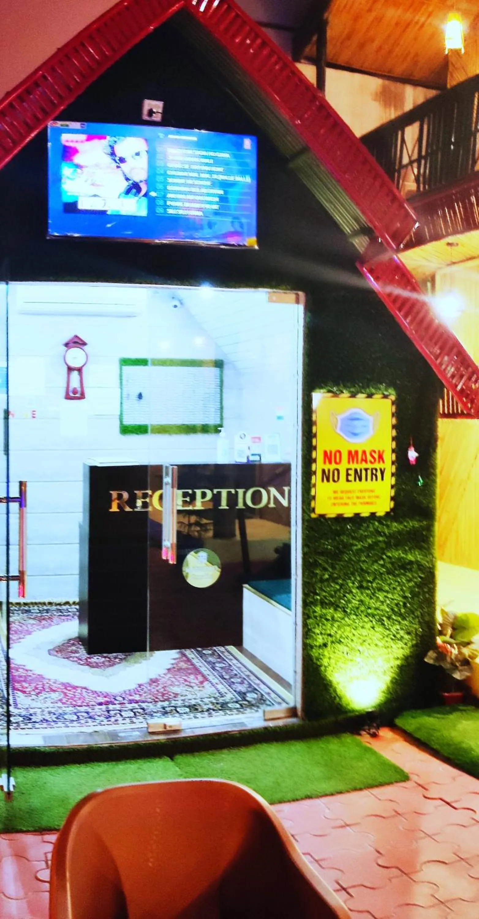 Lobby or reception in Hotel Bamboo Castle