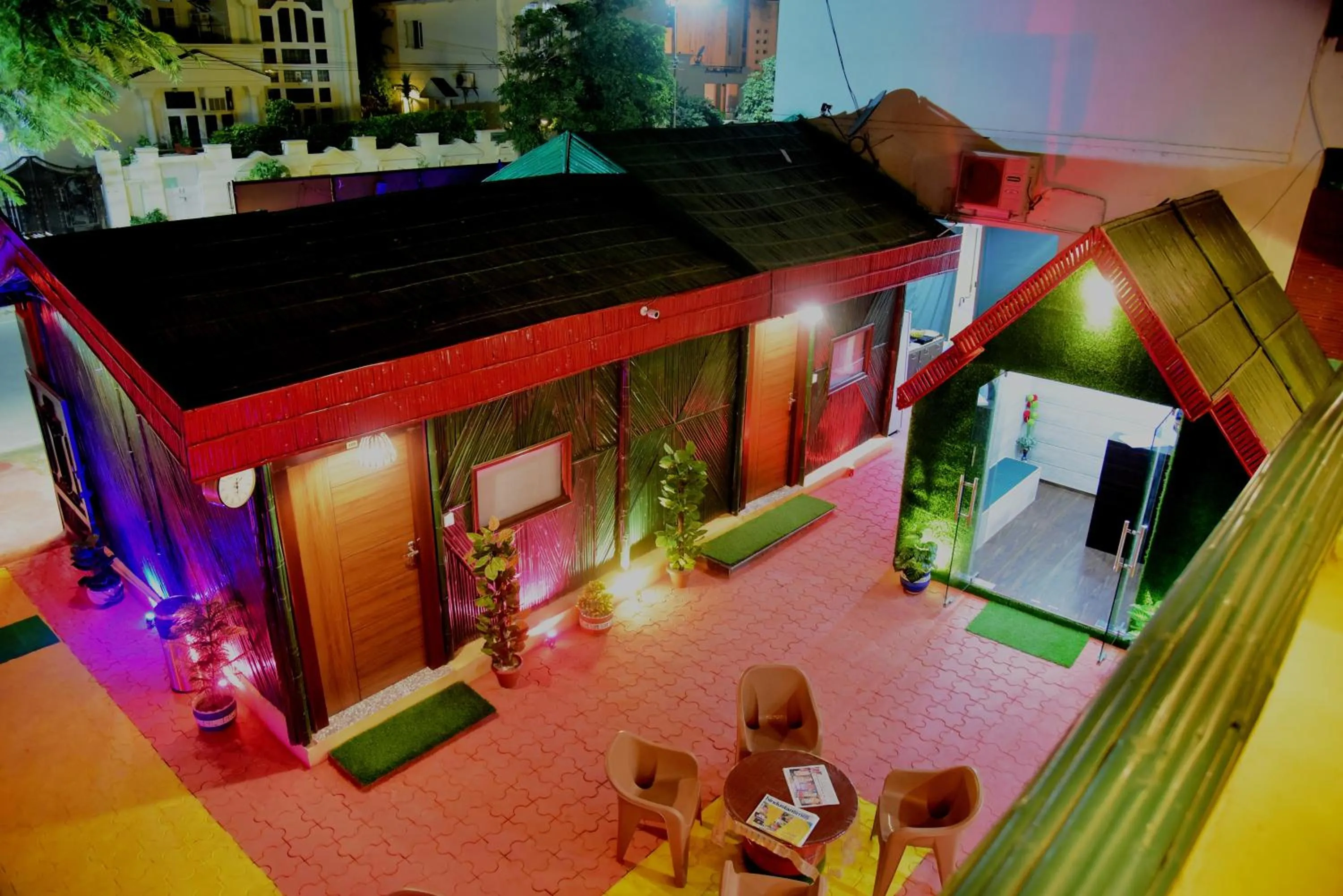 Lobby or reception in Hotel Bamboo Castle