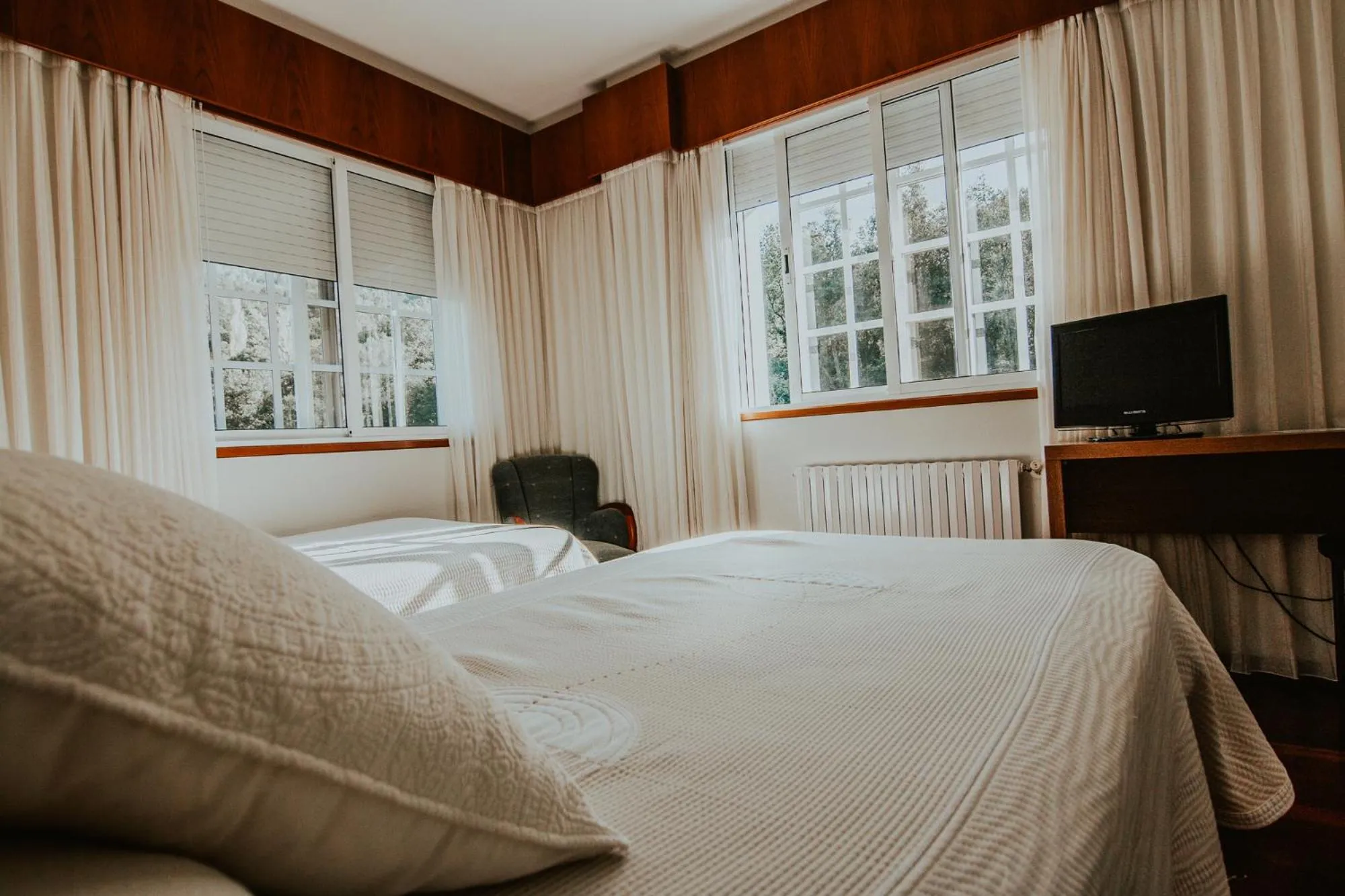 Bed in Hotel A Veiga