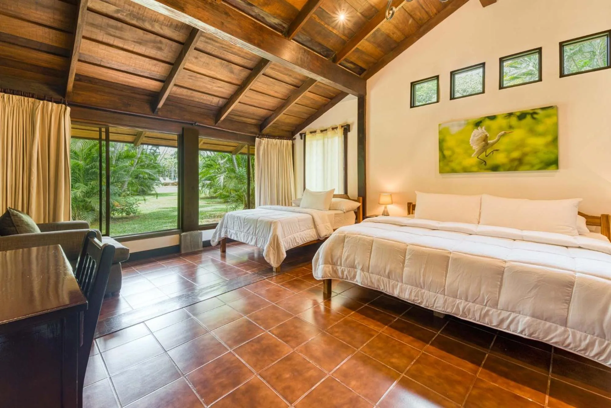 Bed in Hacienda La Pacífica Eco-Lodge