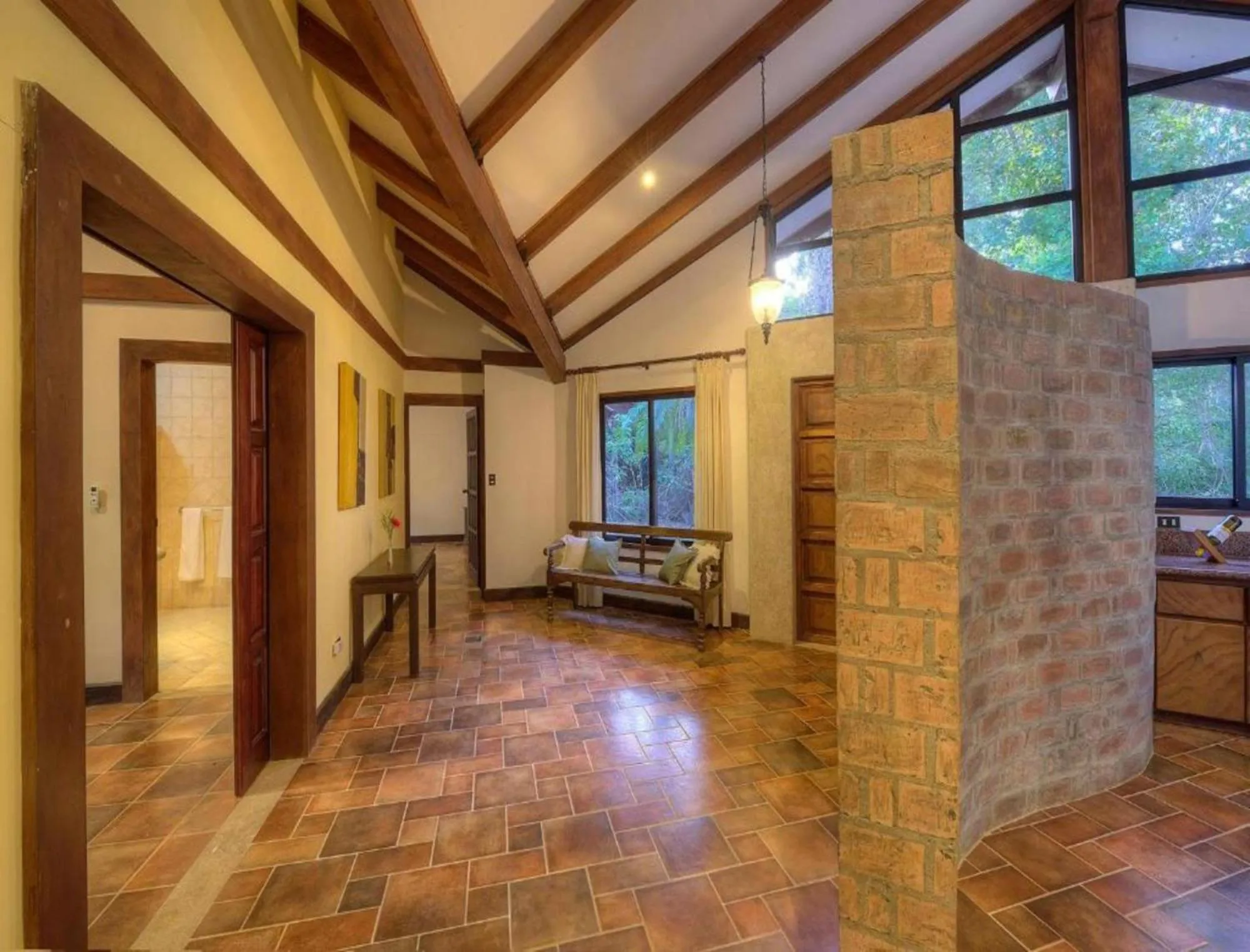 Living room in Hacienda La Pacífica Eco-Lodge