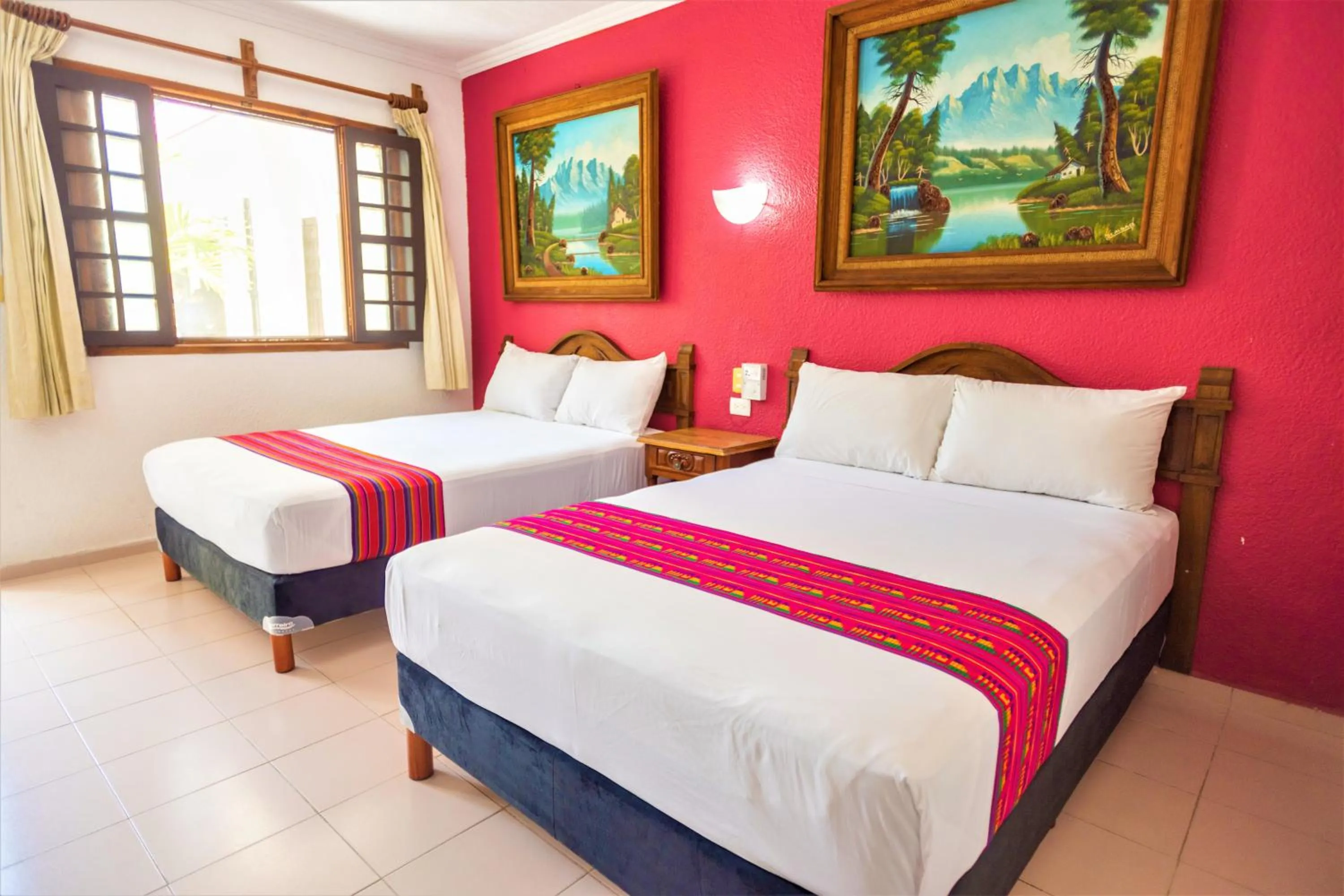 Bed in Hotel San Juan Mérida