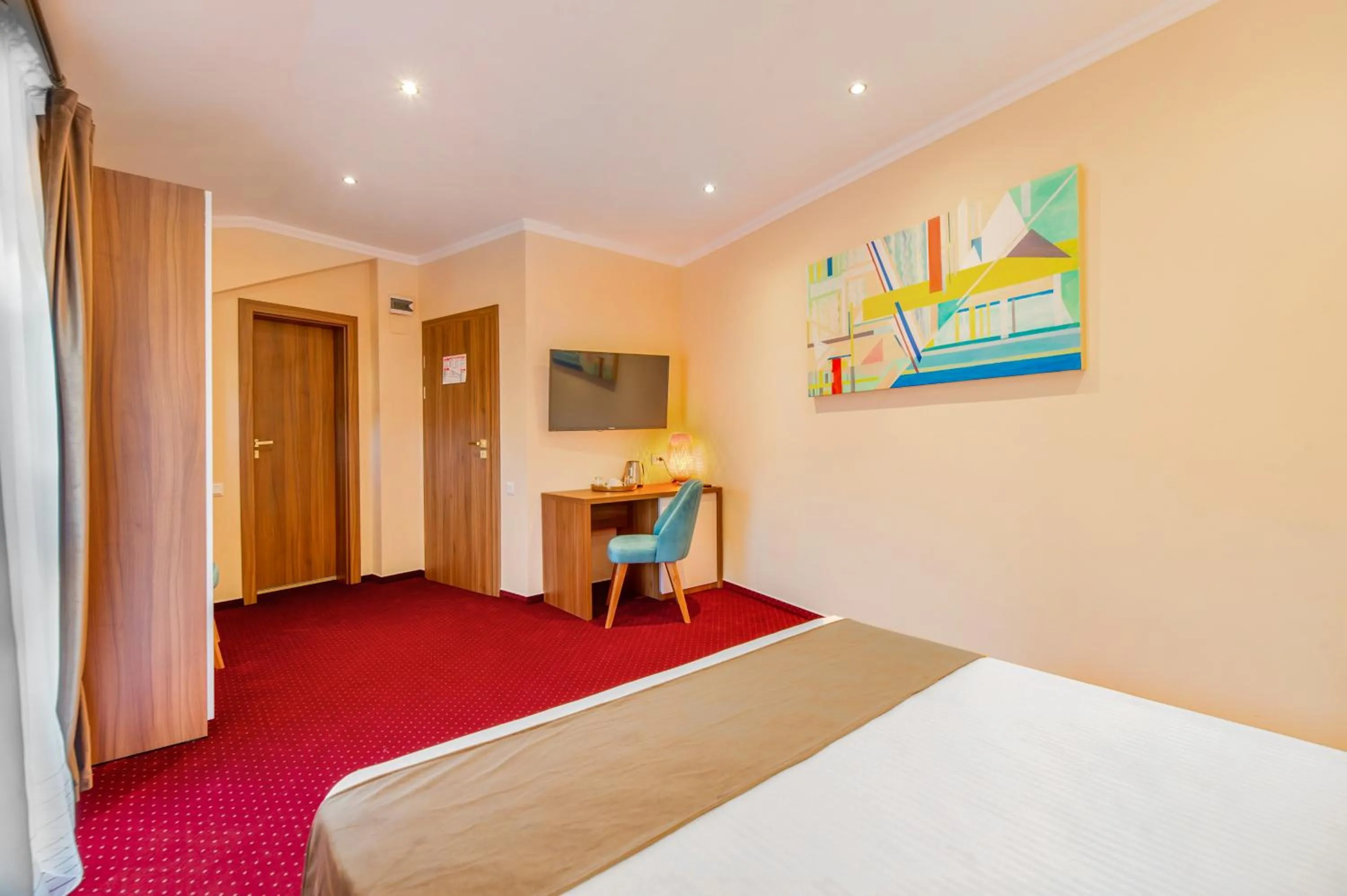 Communal lounge/ TV room, Bed in BUCUR 9