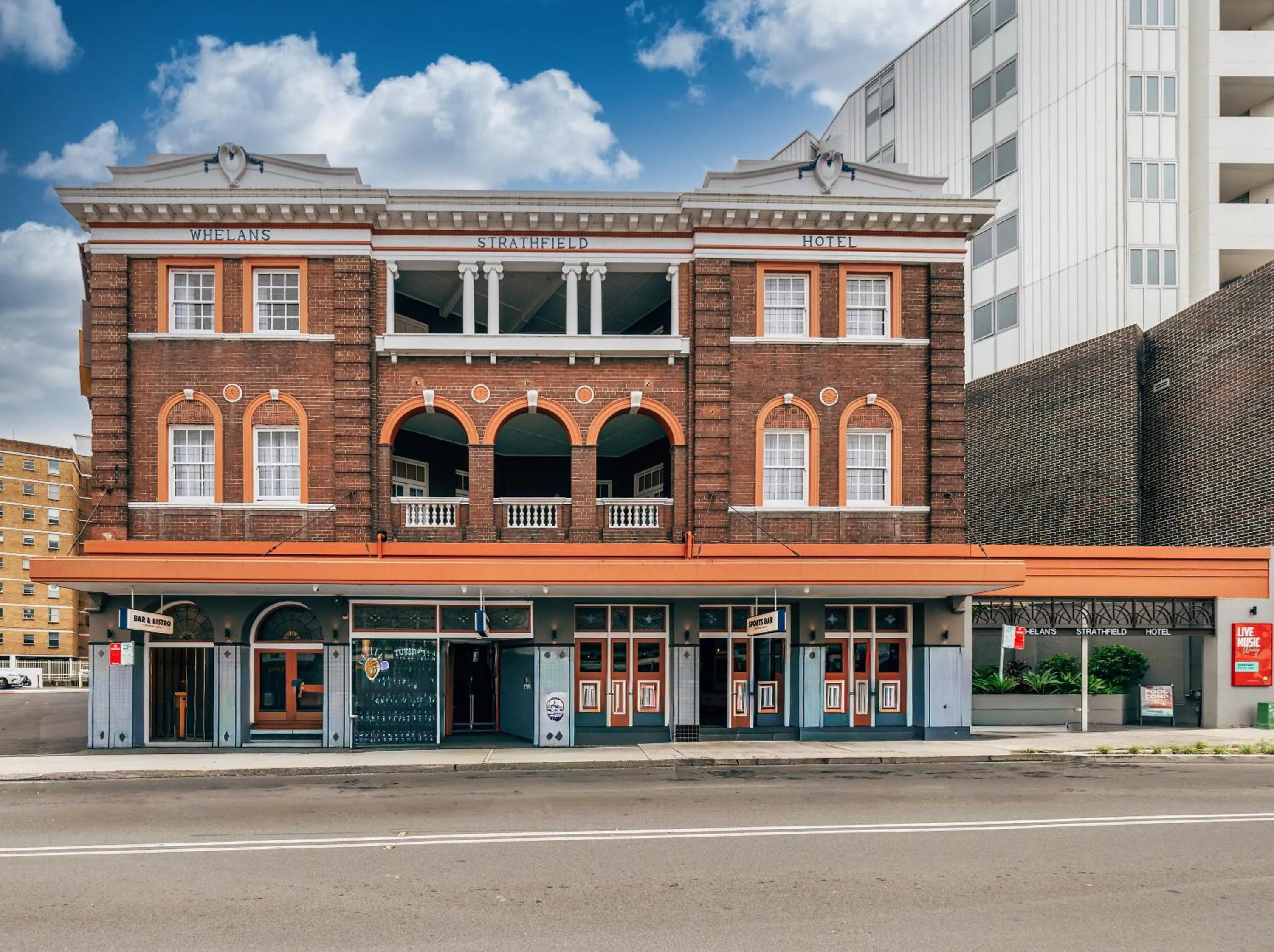 Property building in Strathfield Hotel