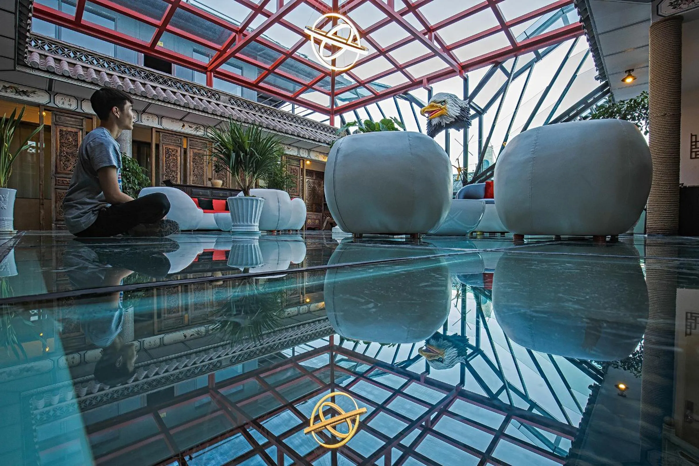 Lounge or bar in Old Story Inn Dali Ancient Town