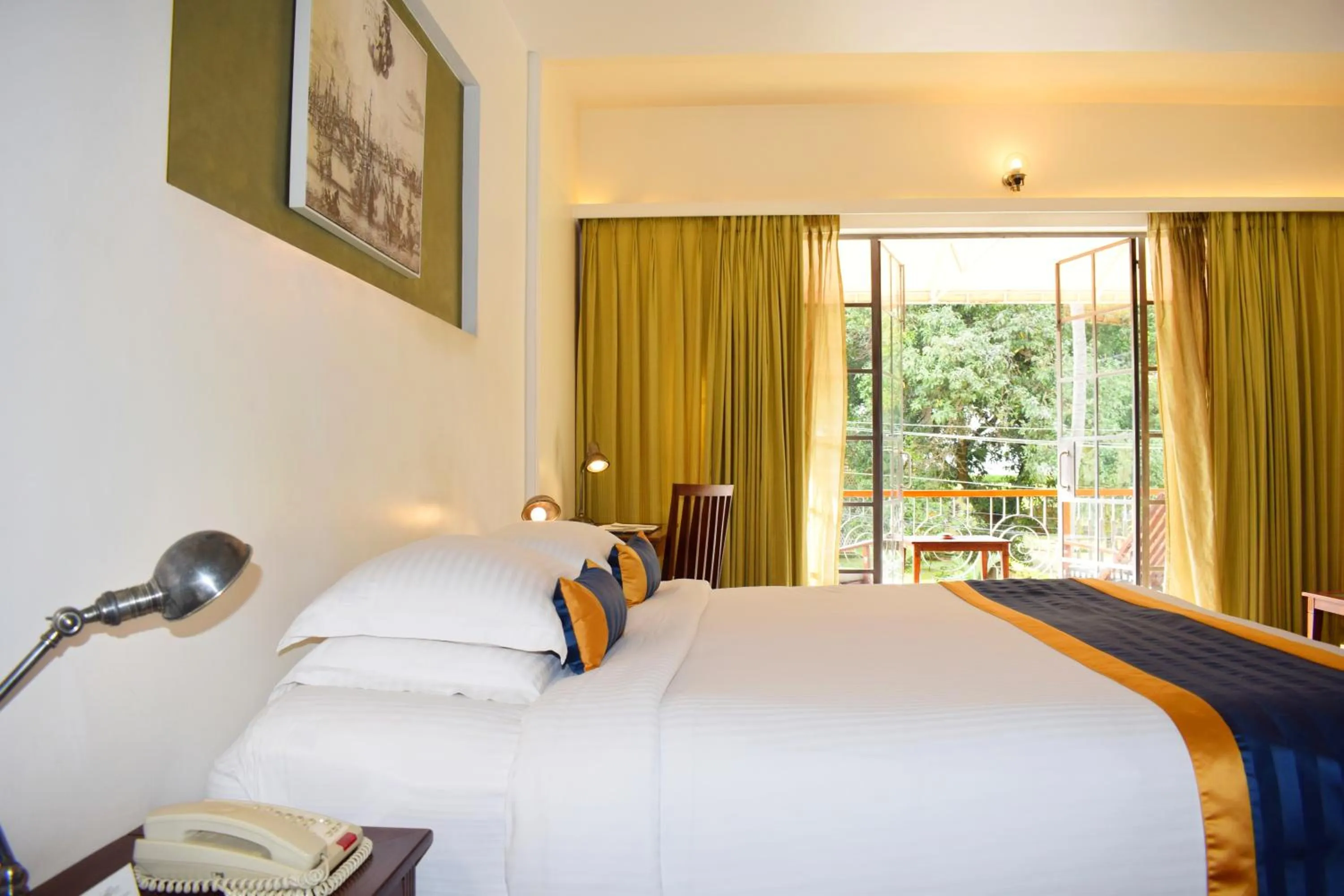 Bed in Eighth Bastion Fort Kochi - A CGH Earth Experience