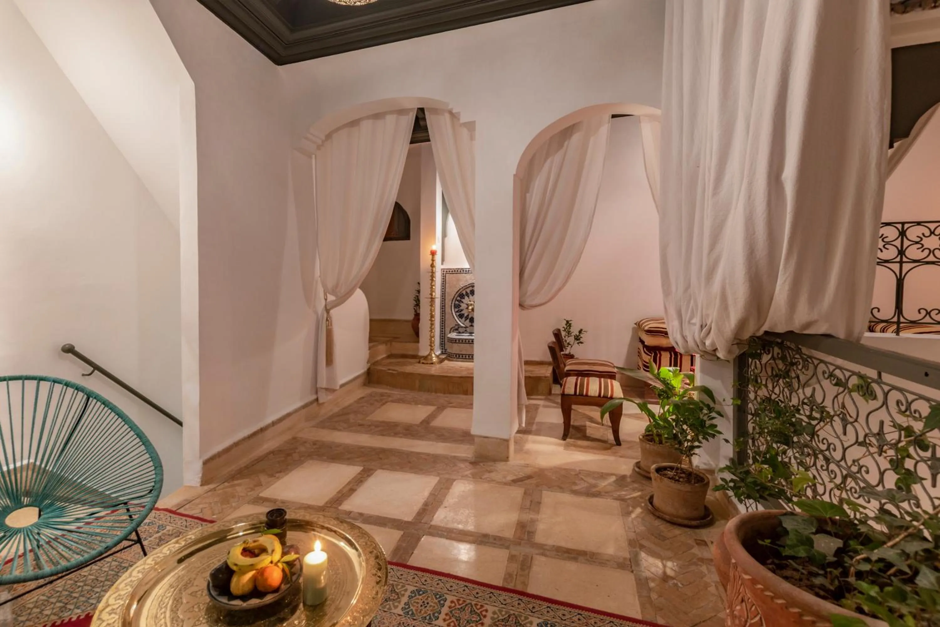 Living room in Riad dar El Arsa Rooftop & jacuzzi