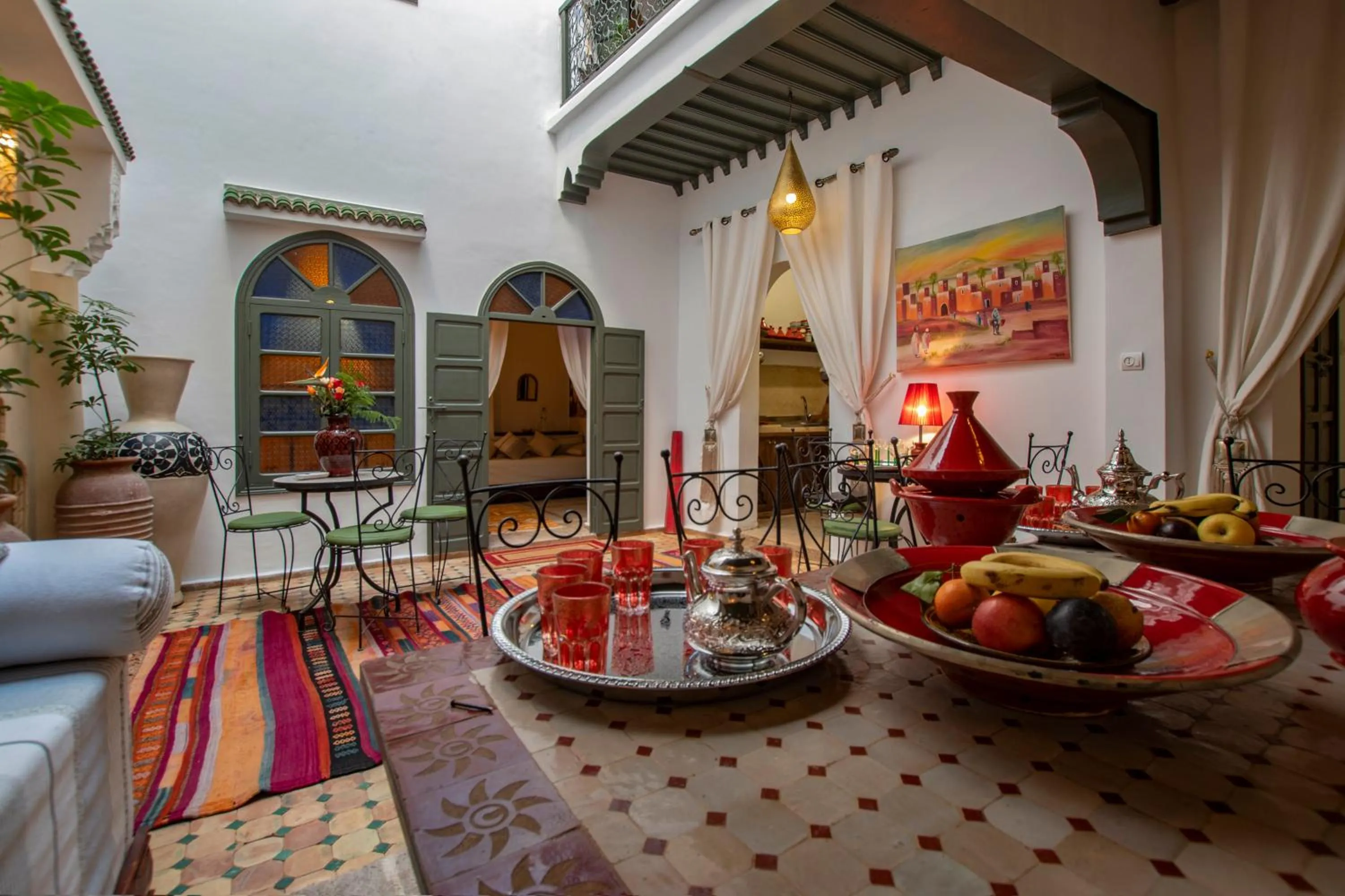 Living room in Riad dar El Arsa Rooftop & jacuzzi