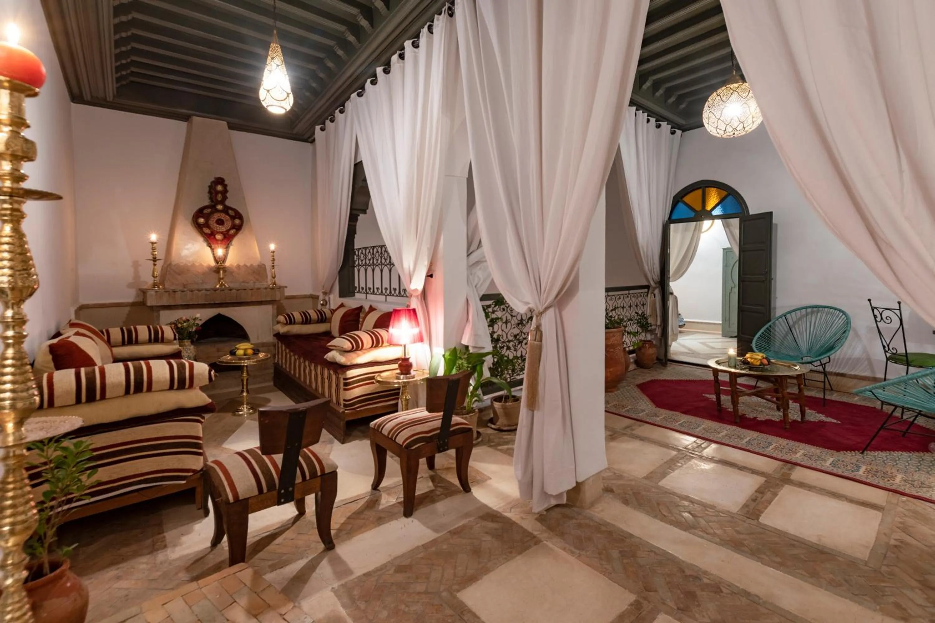 Living room in Riad dar El Arsa Rooftop & jacuzzi