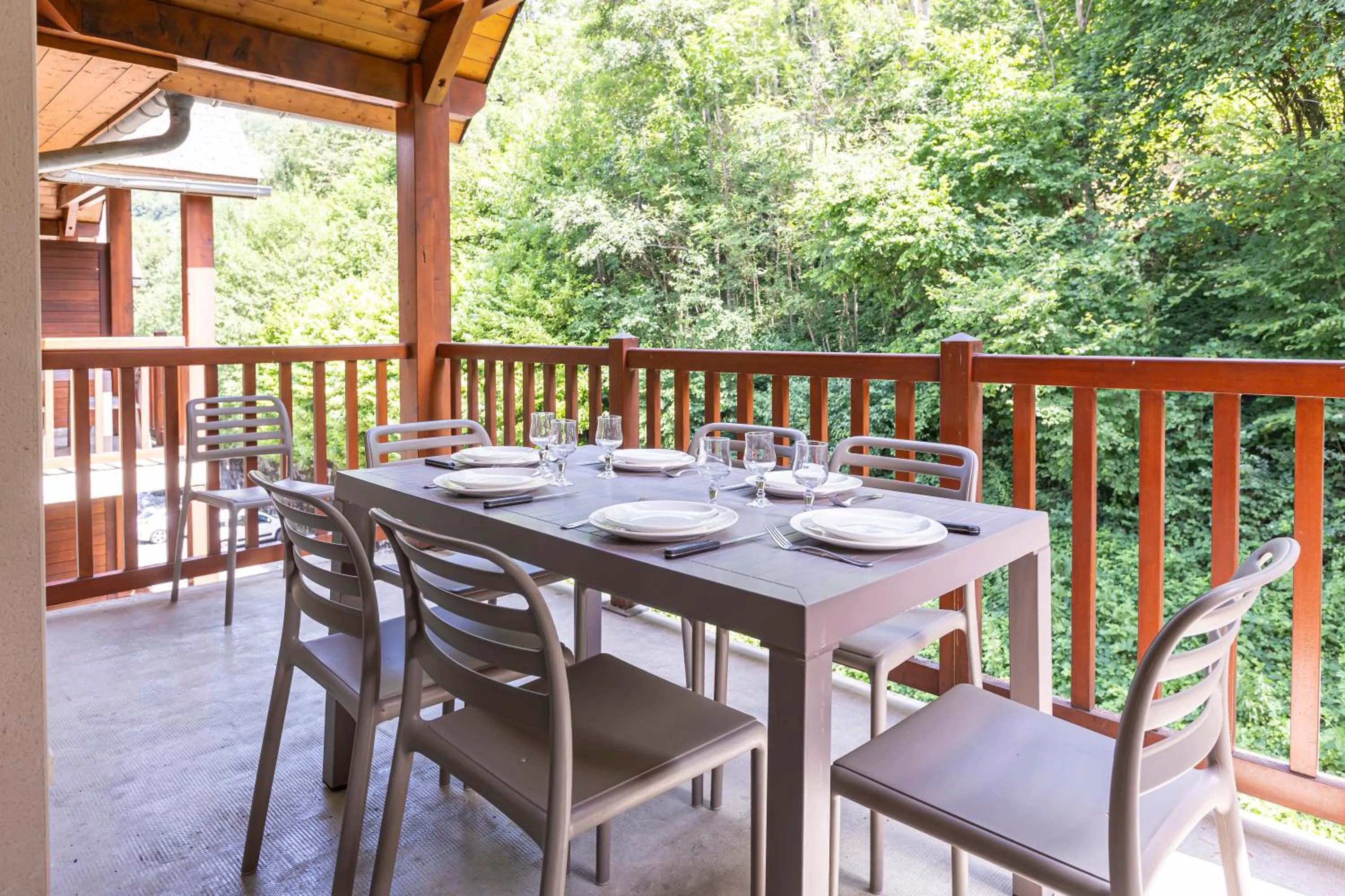 Balcony/Terrace in Résidence Odalys Soleil d'Aure