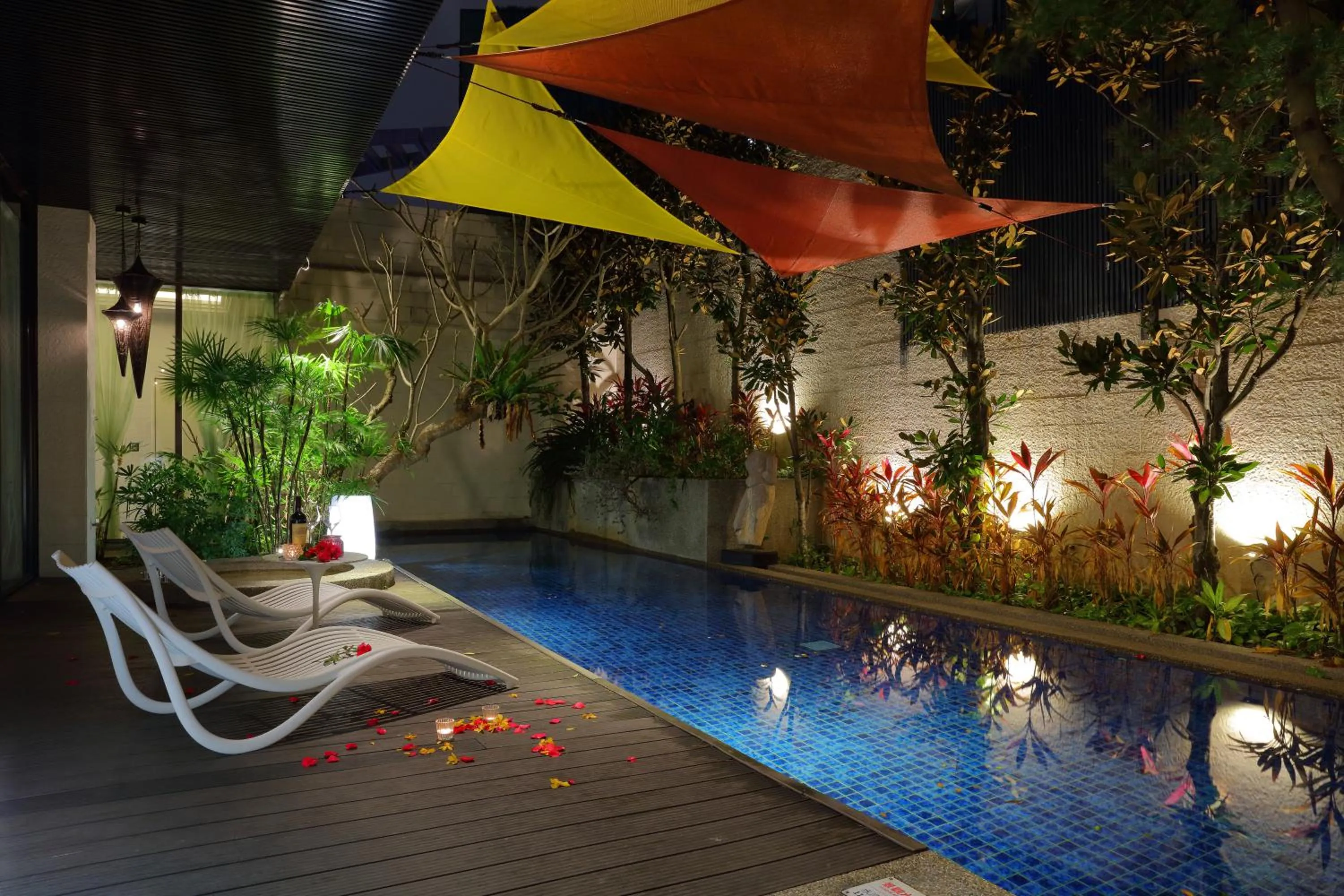 Pool view in 台北沐蘭精品旅館 大直館