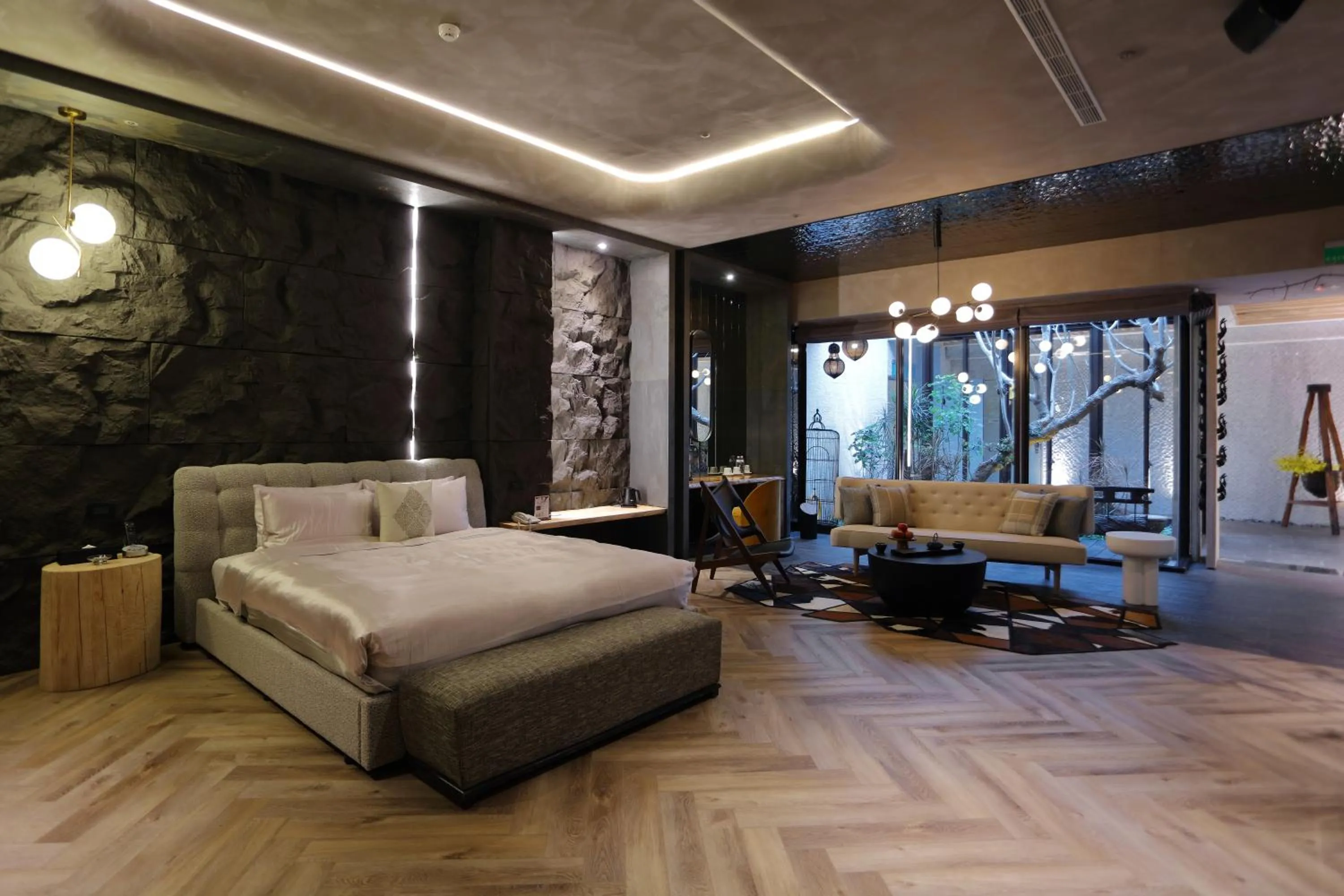 Bed in 沐蘭精品旅館-台北大直館 Mulan Boutique Hotel