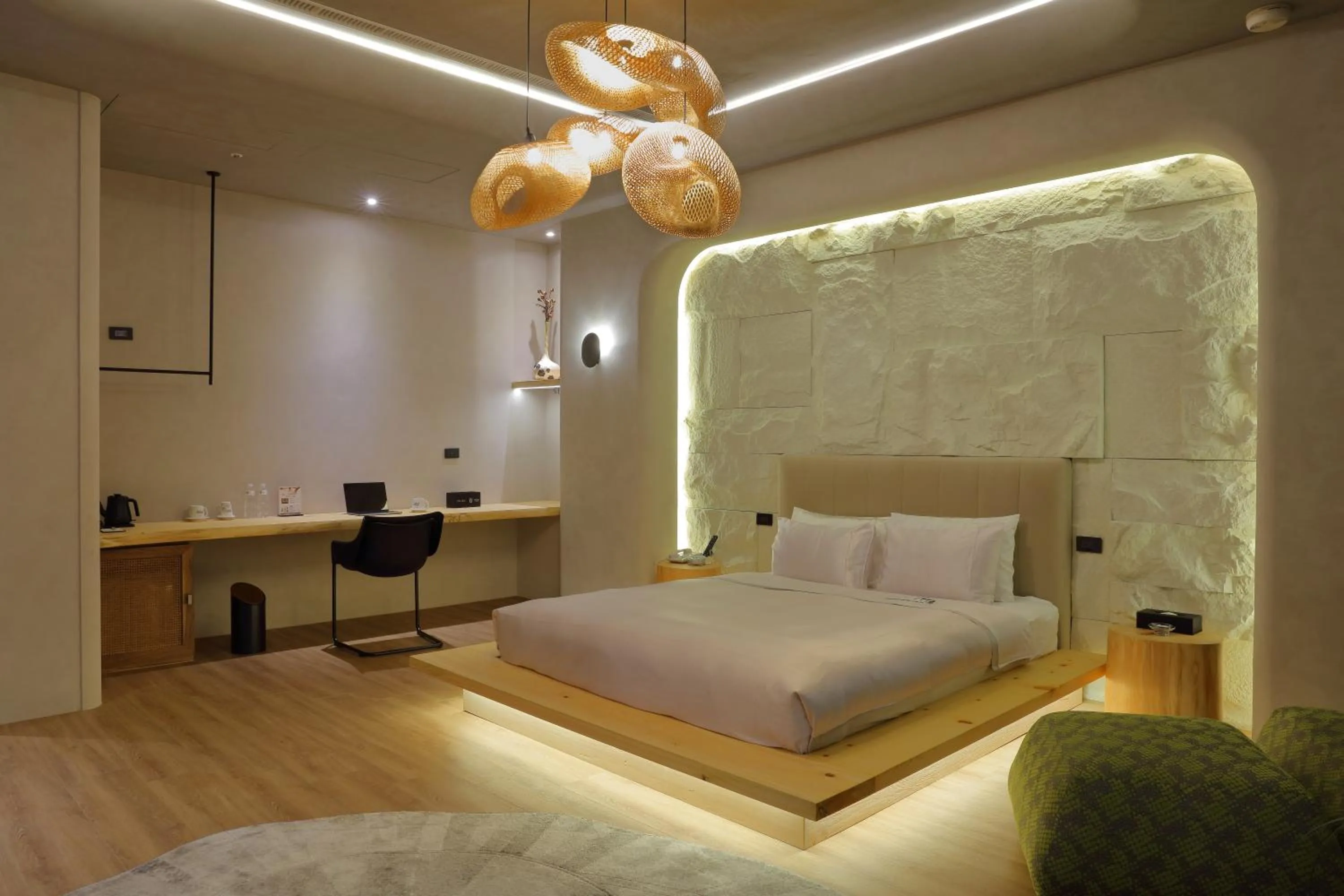 Bed in 台北沐蘭精品旅館 大直館