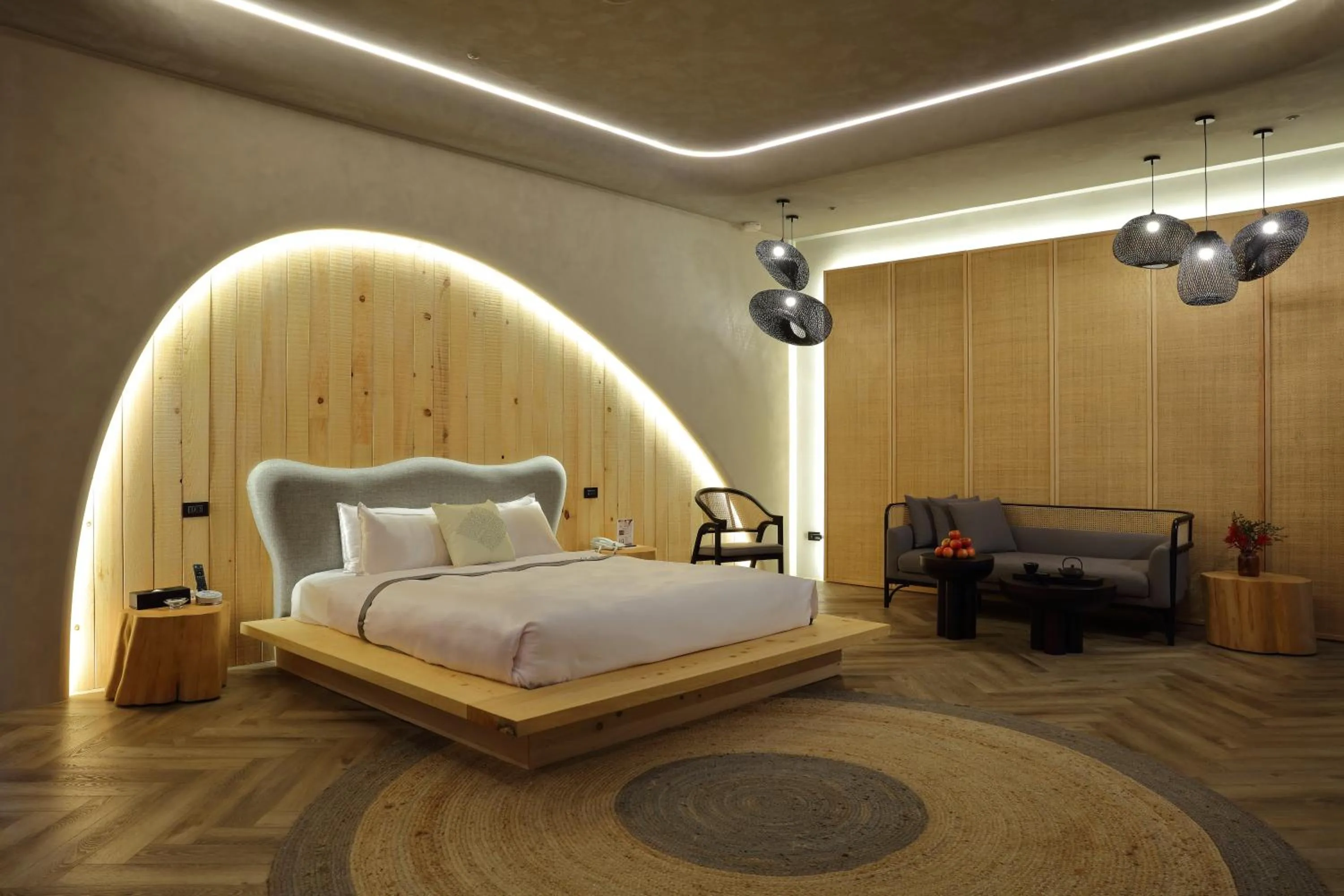 Bed in 台北沐蘭精品旅館 大直館