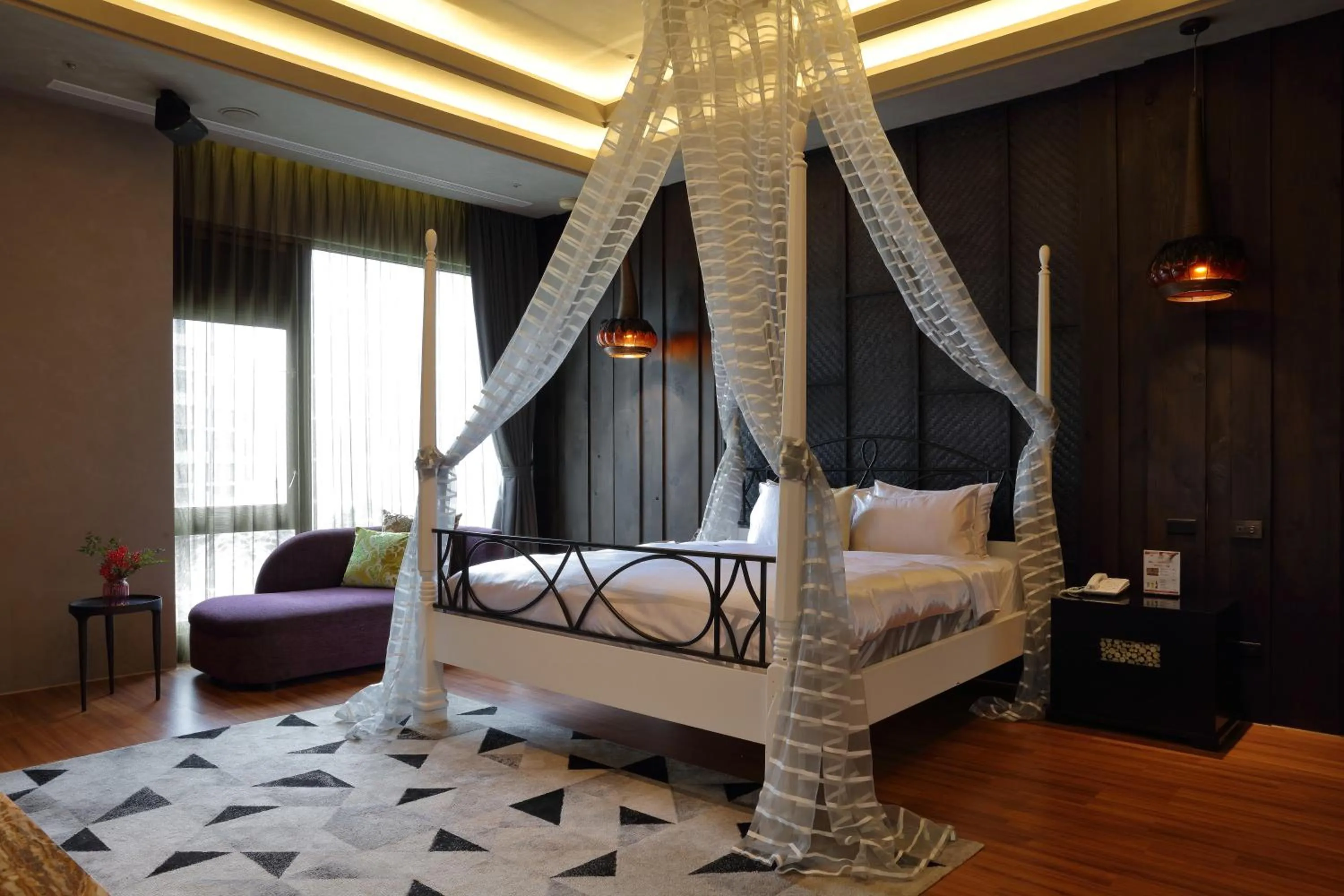 Bed in 台北沐蘭精品旅館 大直館