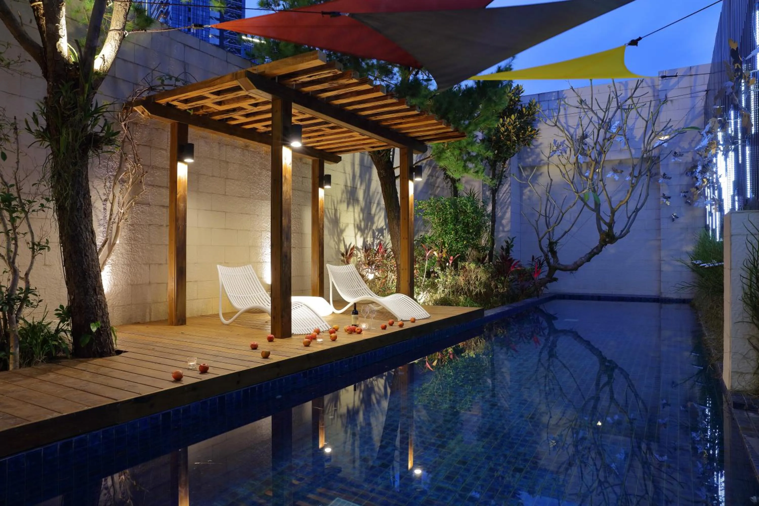 Pool view in 台北沐蘭精品旅館 大直館