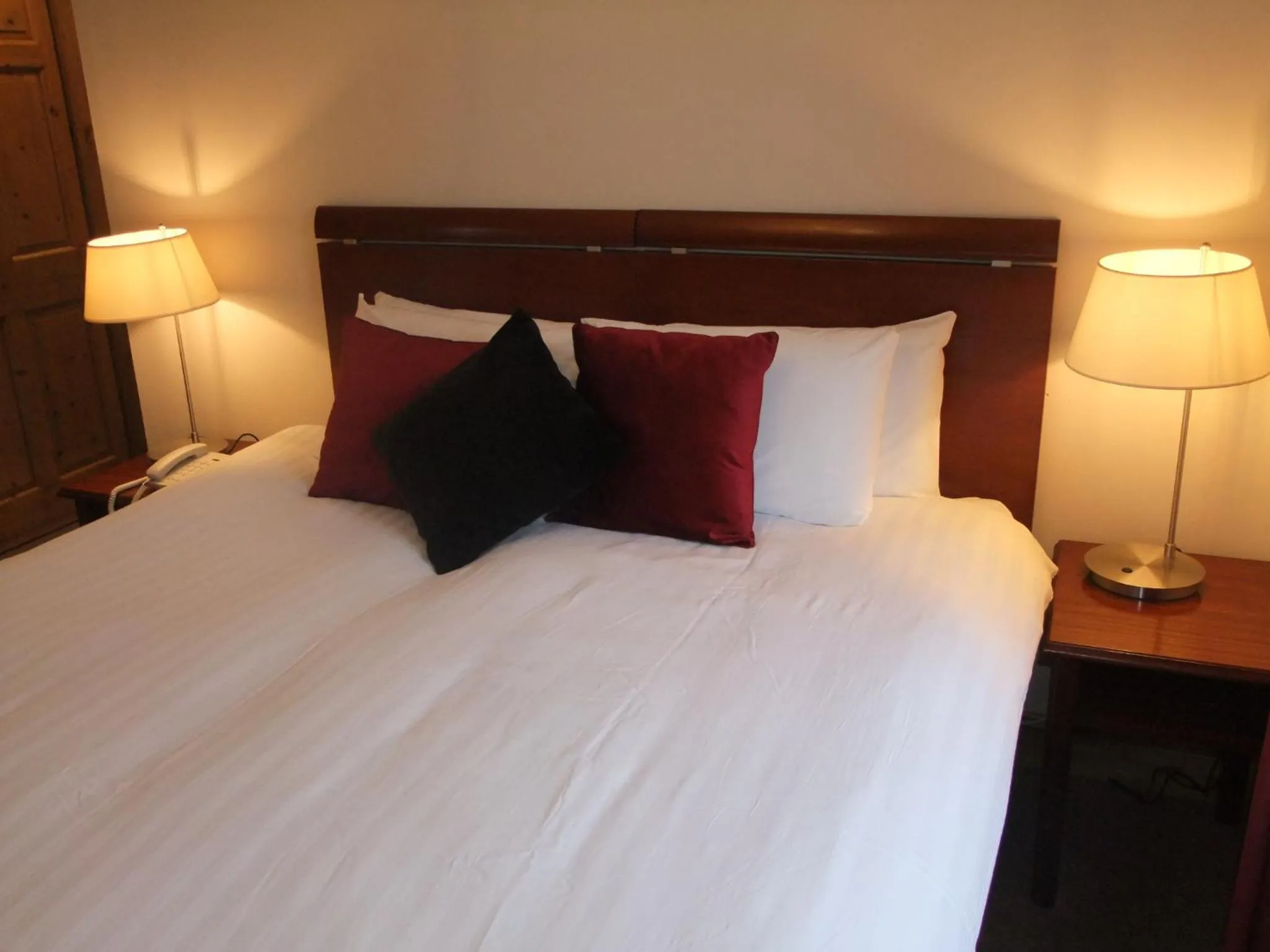 Decorative detail, Bed in Royal Valentia Hotel