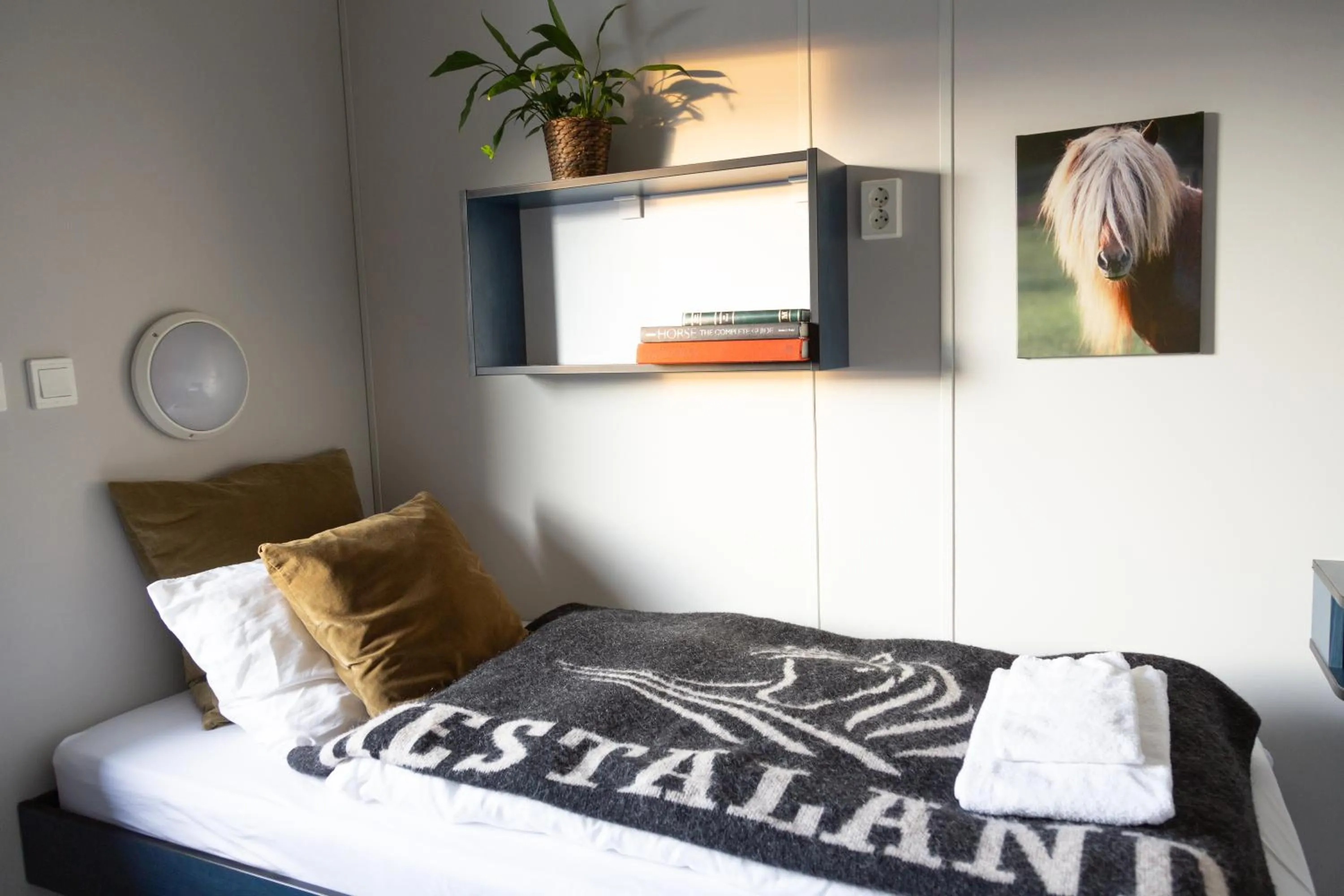 Bedroom, Bed in Hestaland Guesthouse Horse Farm Stay