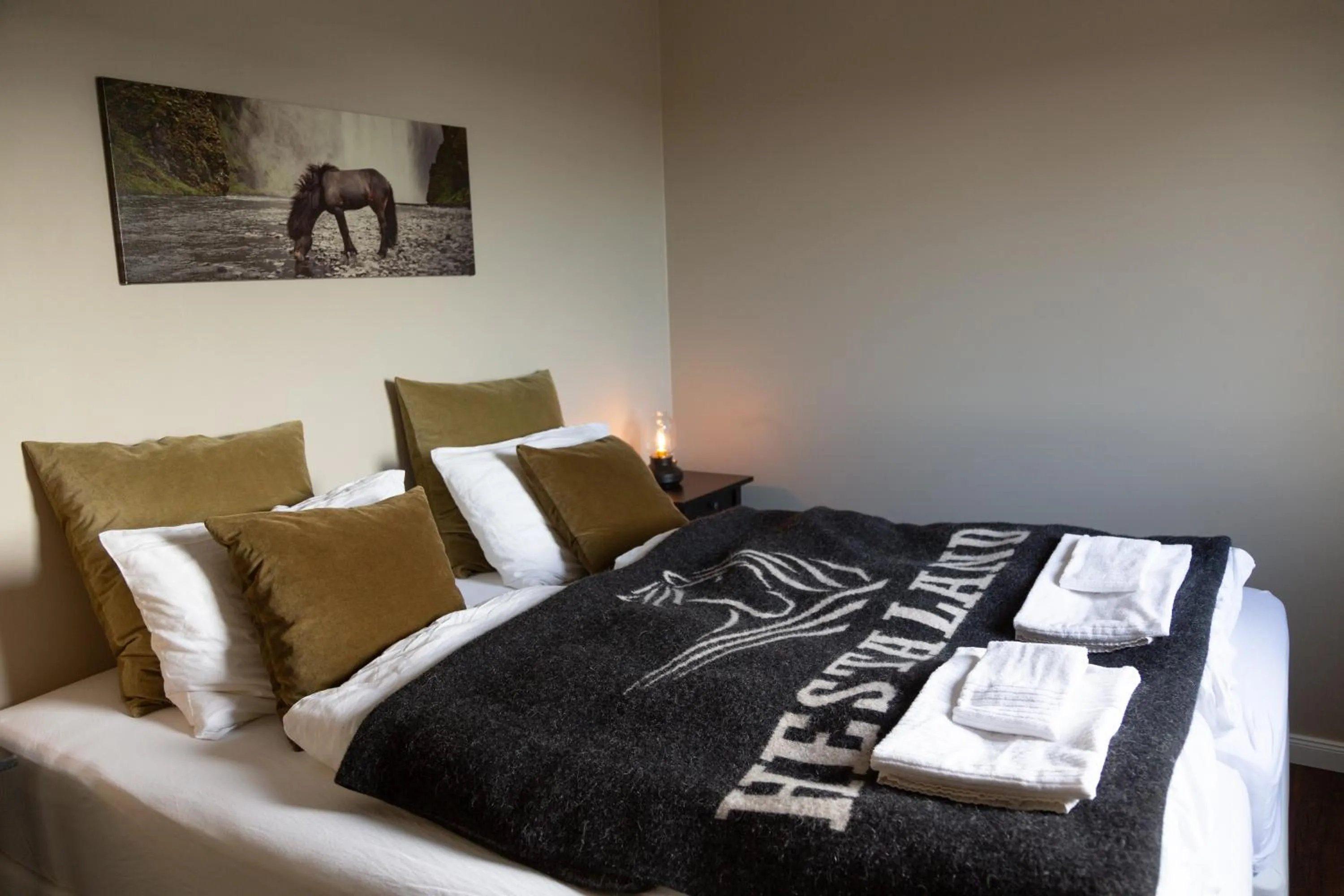 Bedroom, Bed in Hestaland Guesthouse Horse Farm Stay