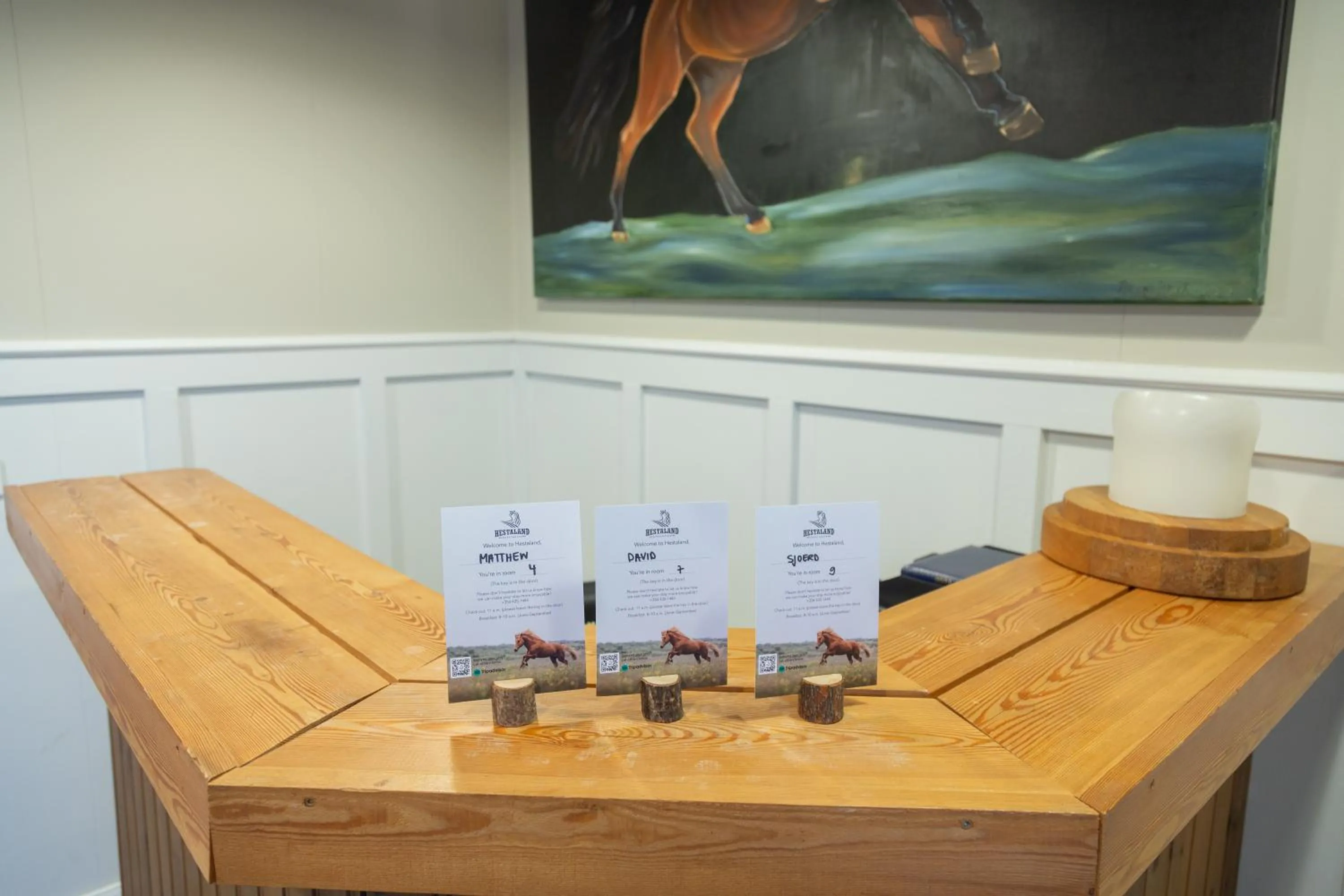 Lobby or reception in Hestaland Guesthouse Horse Farm Stay