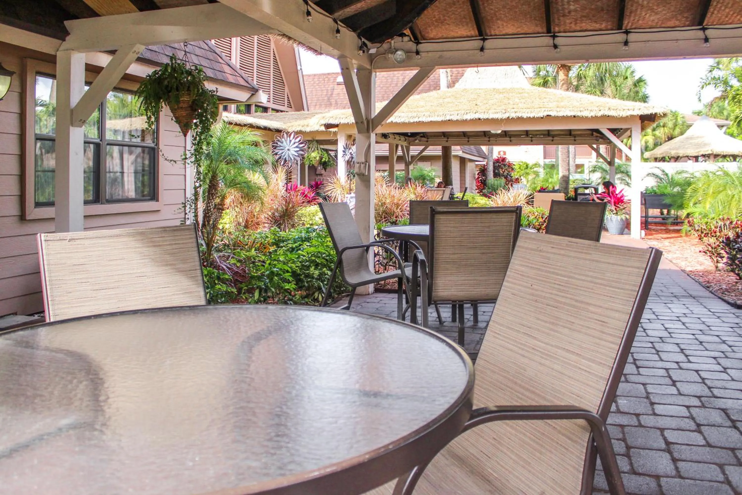 Patio in Hilton Vacation Club Polynesian Isles Kissimmee