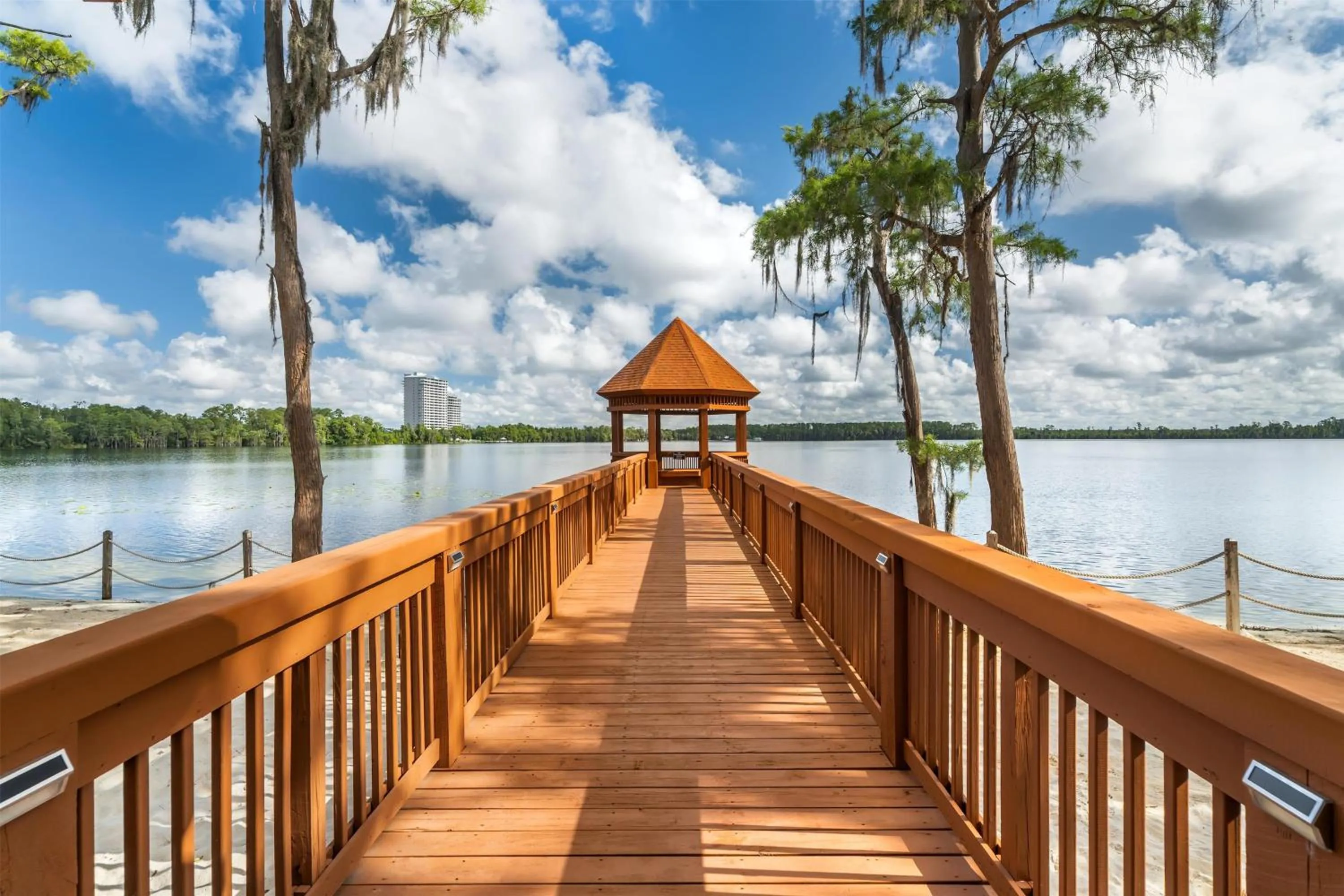 Property building in Hilton Vacation Club Grand Beach Orlando