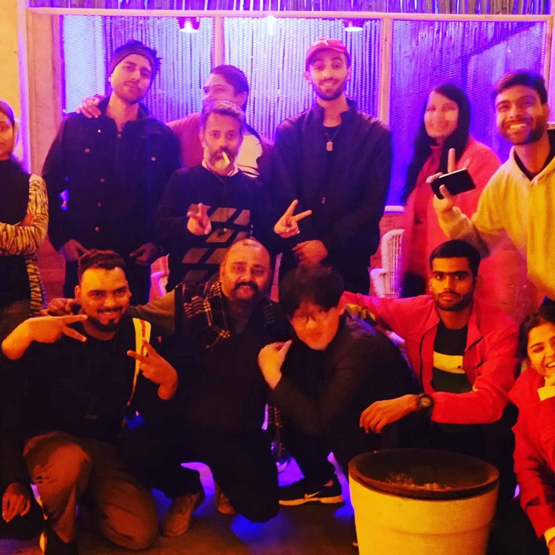 group of guests in Big Brother hostel Hotel