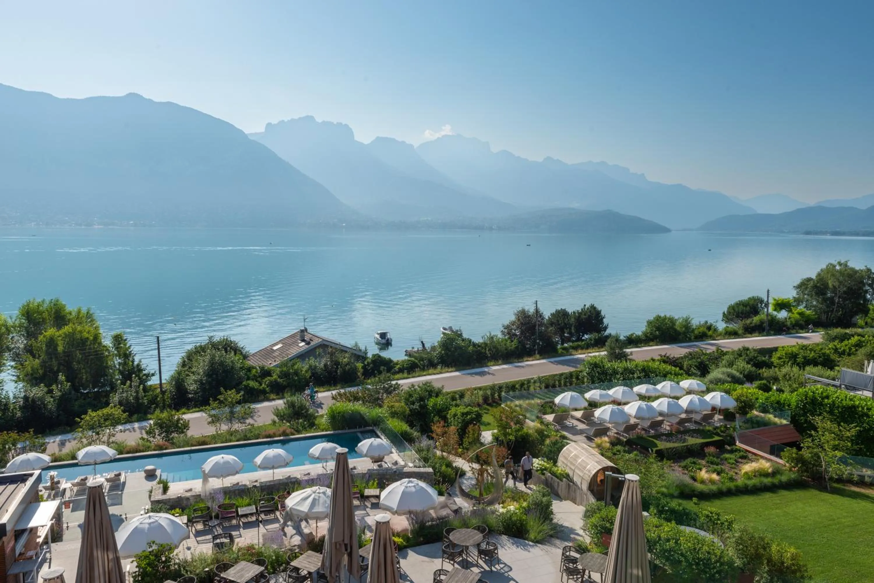 Bird's eye view in Hôtel Beauregard, The Originals Relais