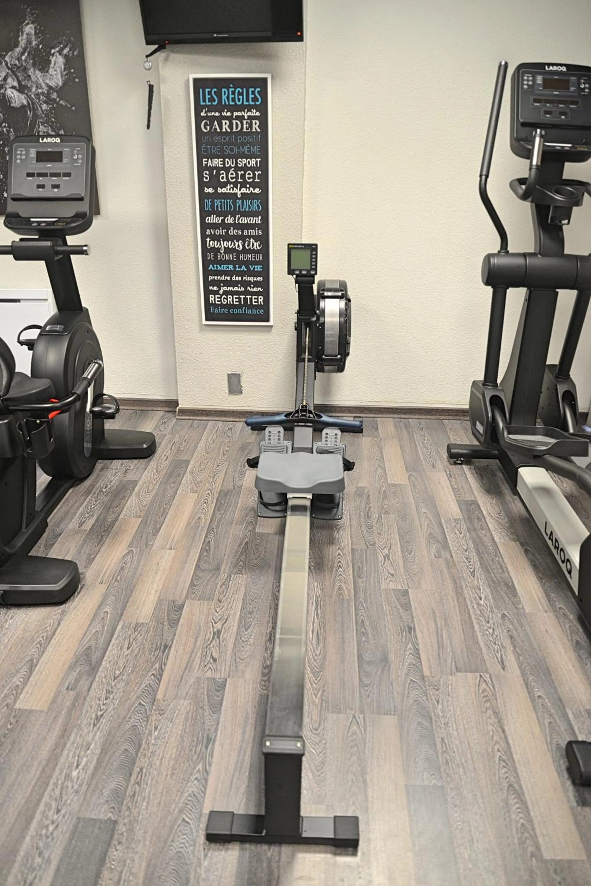 Fitness centre/facilities in Hôtel Beauregard, The Originals Relais