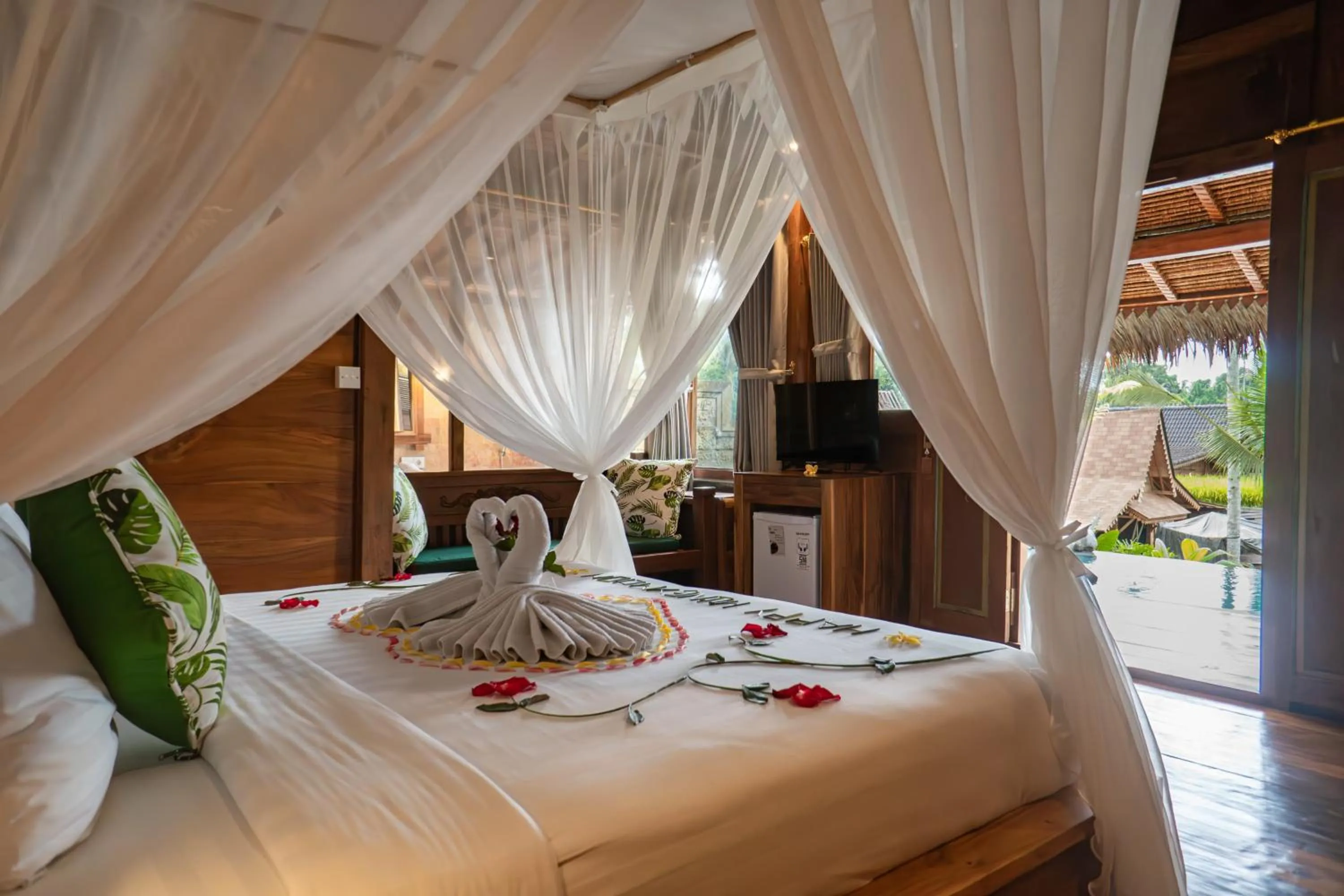 Bedroom in Pondok Sebatu Eco Lodge