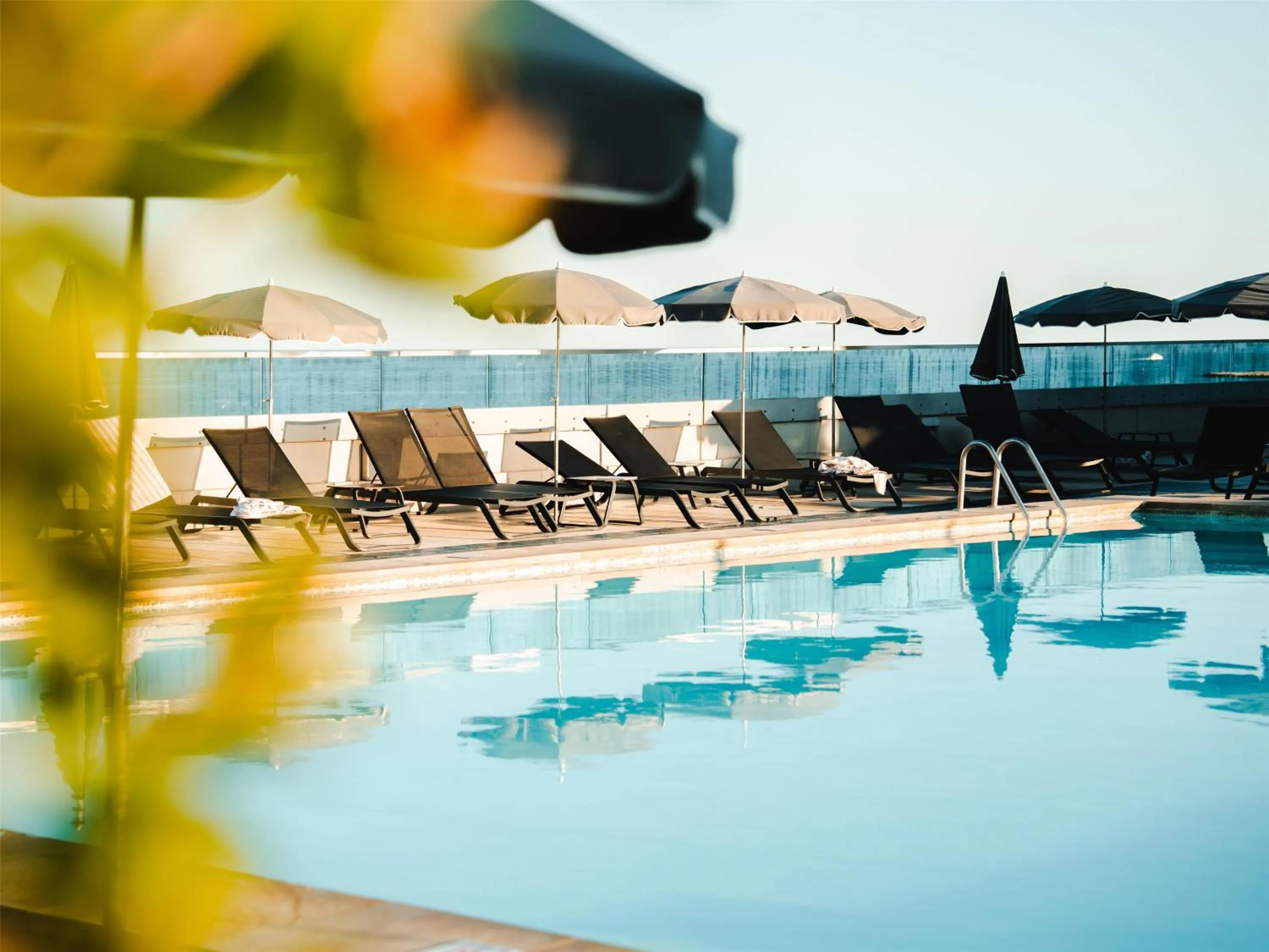Pool view in Radisson Blu Hotel Nice
