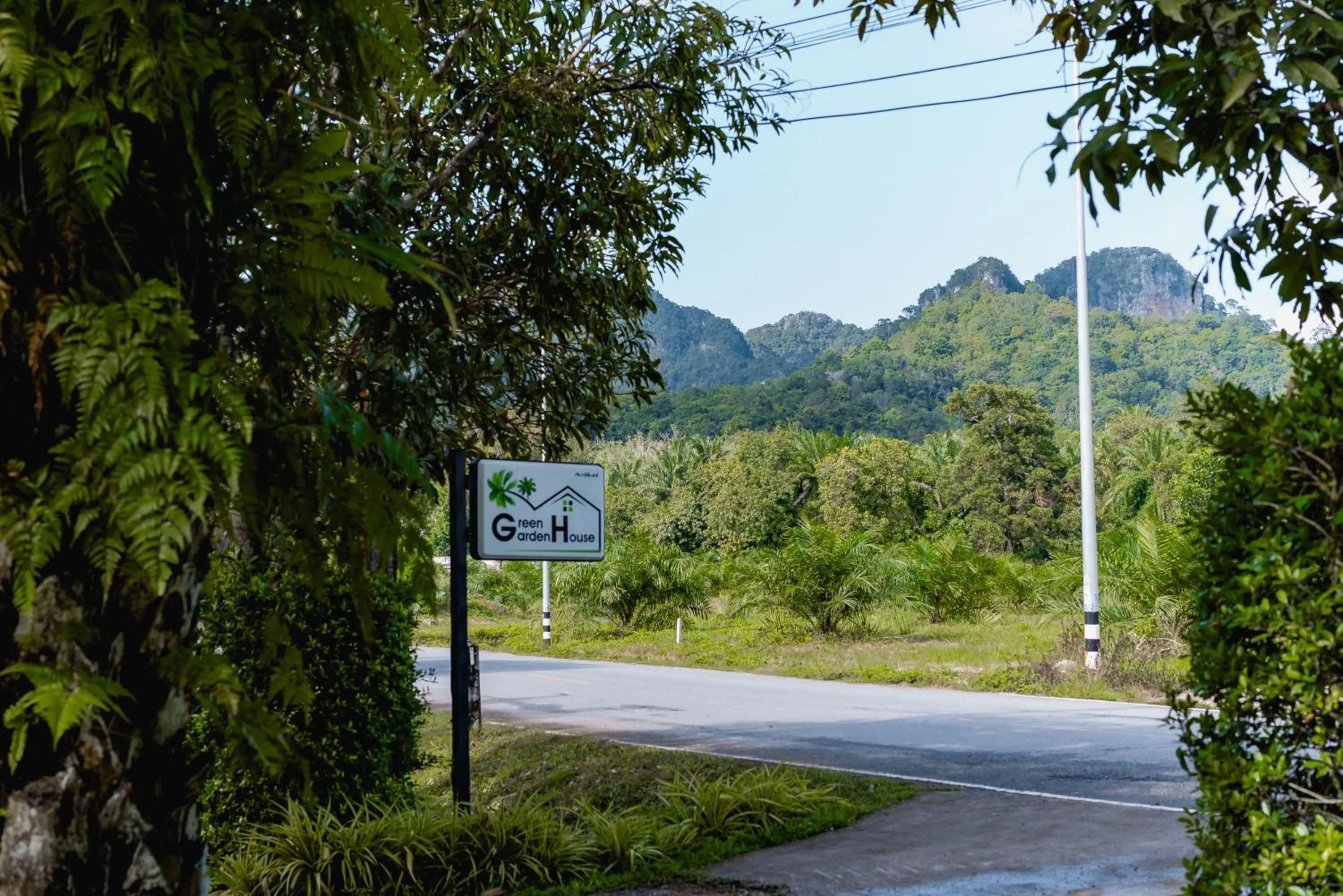 Quiet street view in Green Garden House