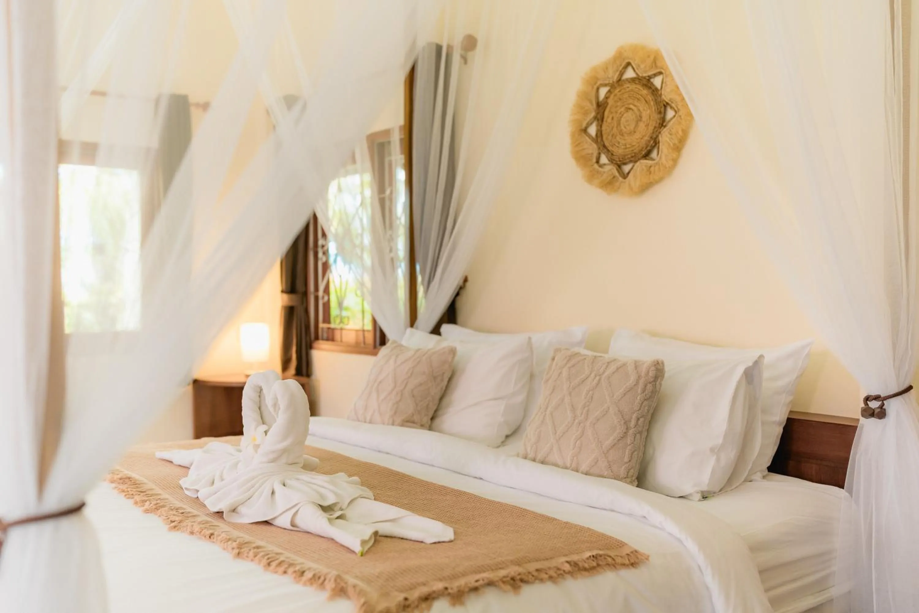 Bed in Green Garden House