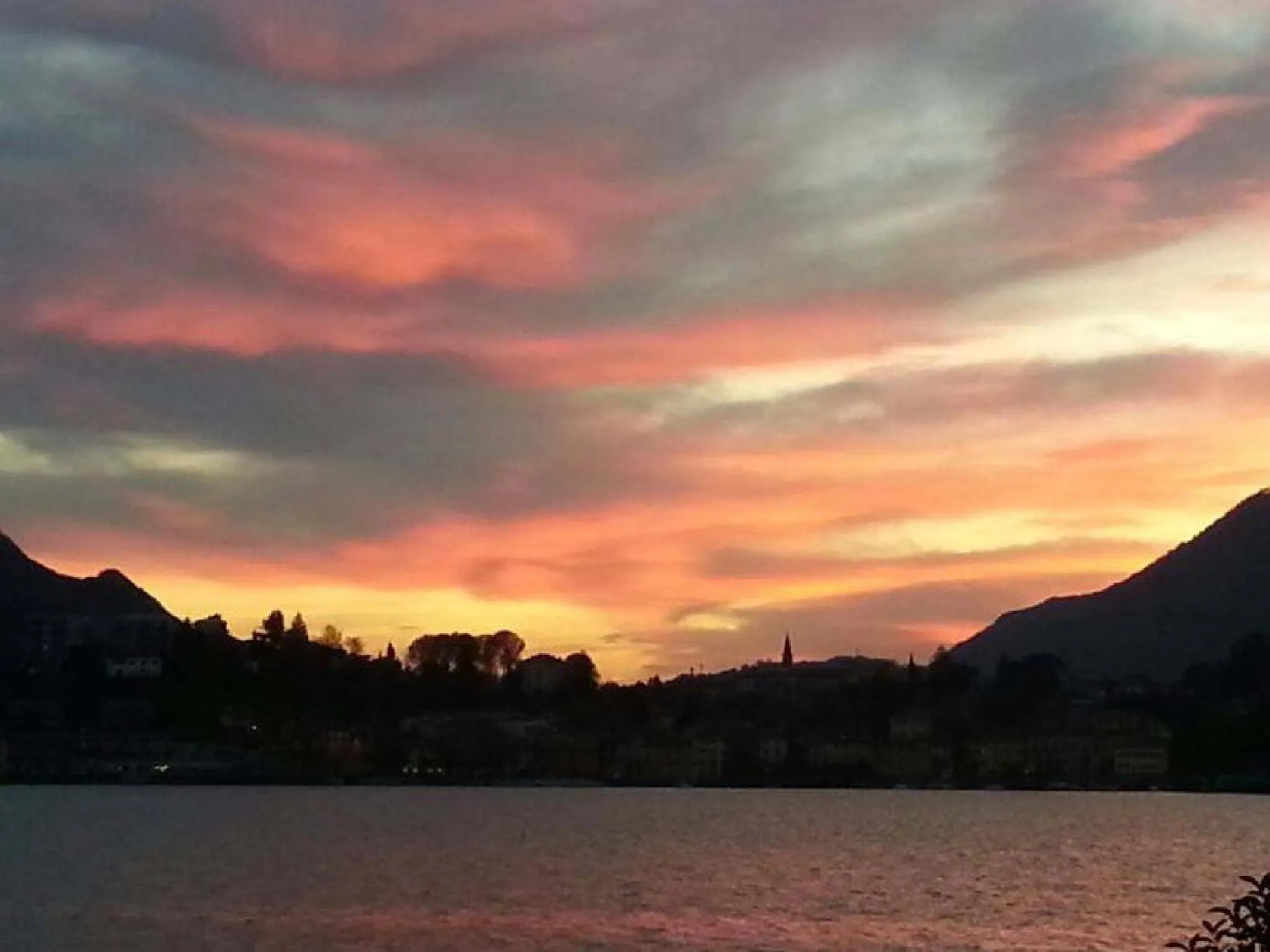 Bird's eye view in HLL Hotel Lungolago Lecco-Como Lake